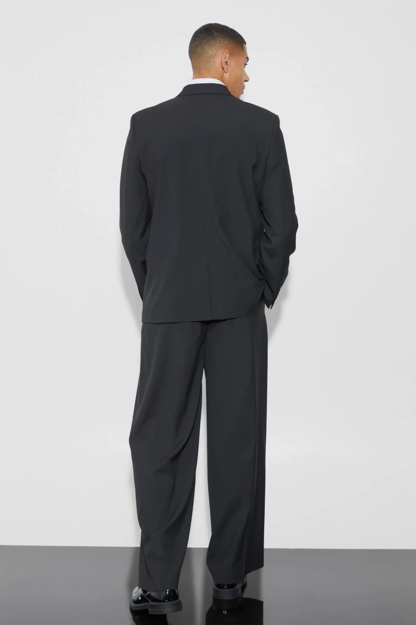 Double Breasted Relaxed Fit Blazer | BoohooMAN UK