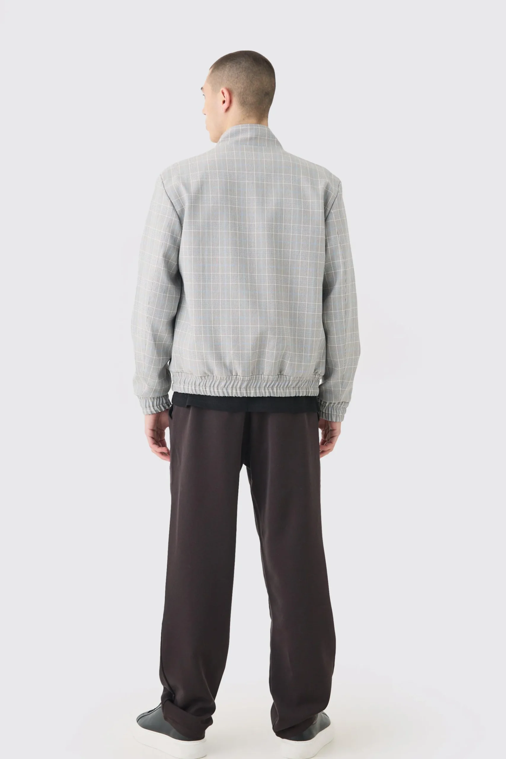 Drawcord Waist Straight Trousers | BoohooMAN UK