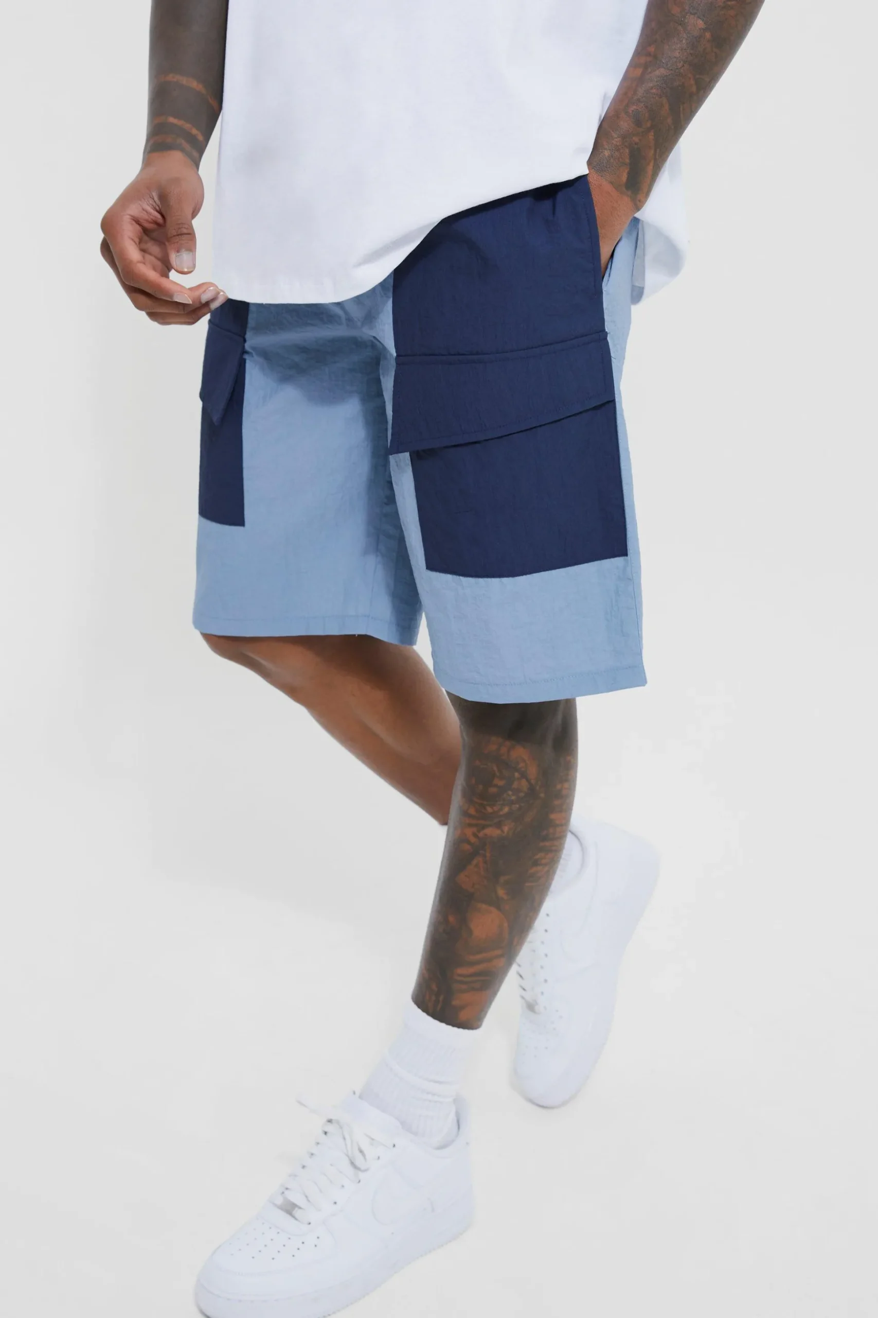 Elasticated Waist Technical Stretch Comfort Cargo Short | BoohooMAN UK