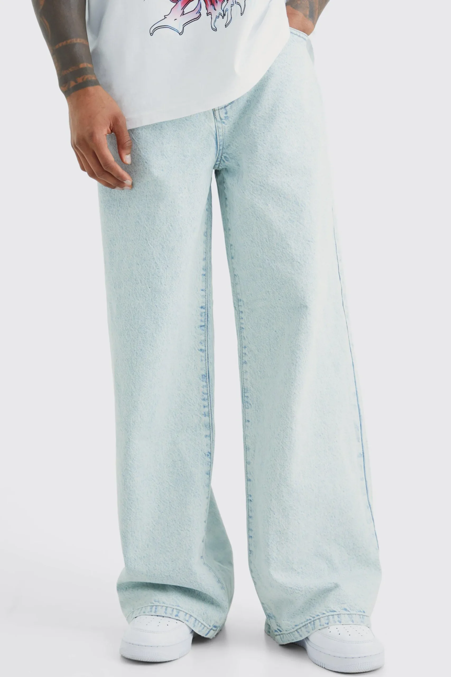Extreme Baggy Rigid Jeans | BoohooMAN UK