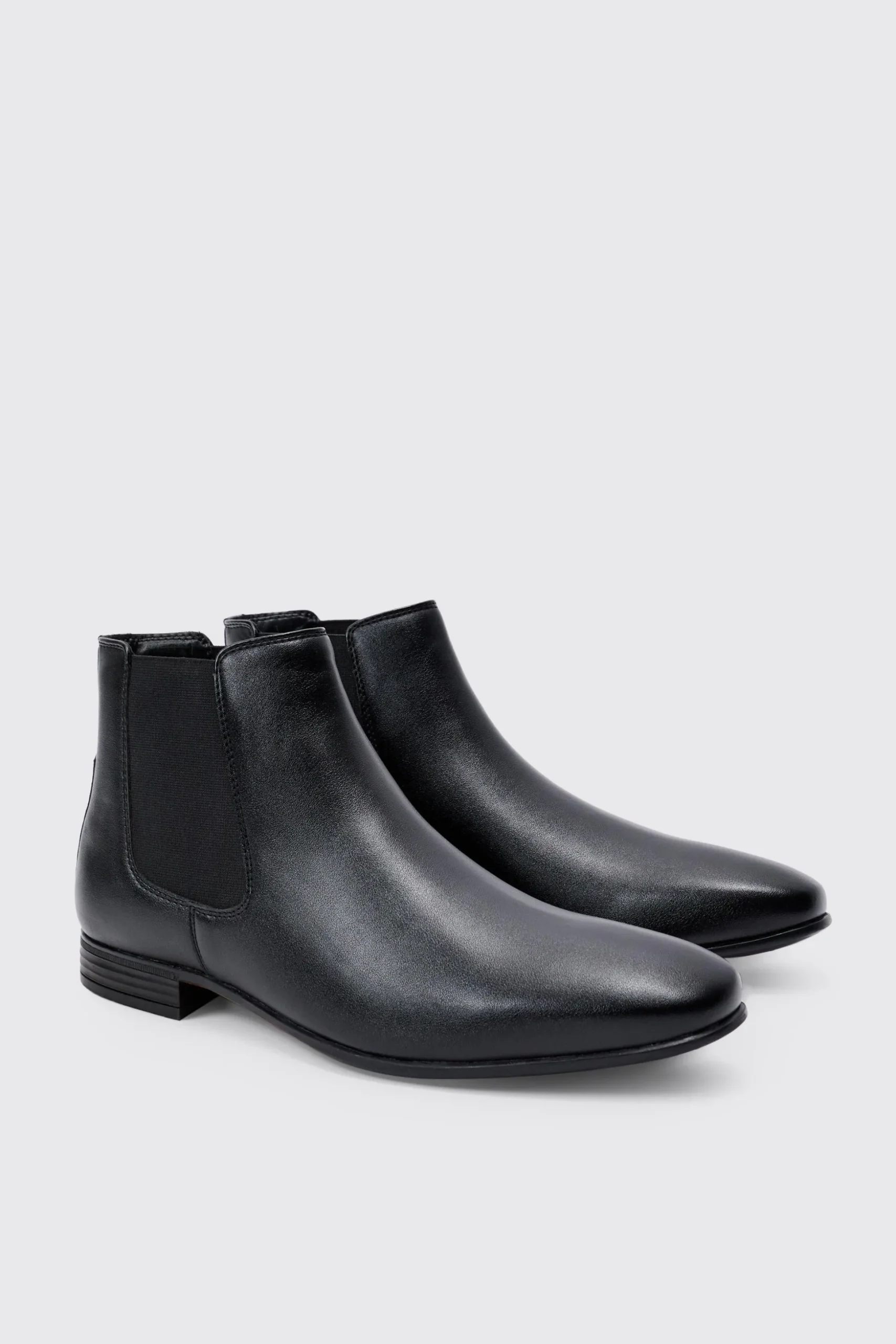 Faux Leather Chelsea Boot | BoohooMAN UK