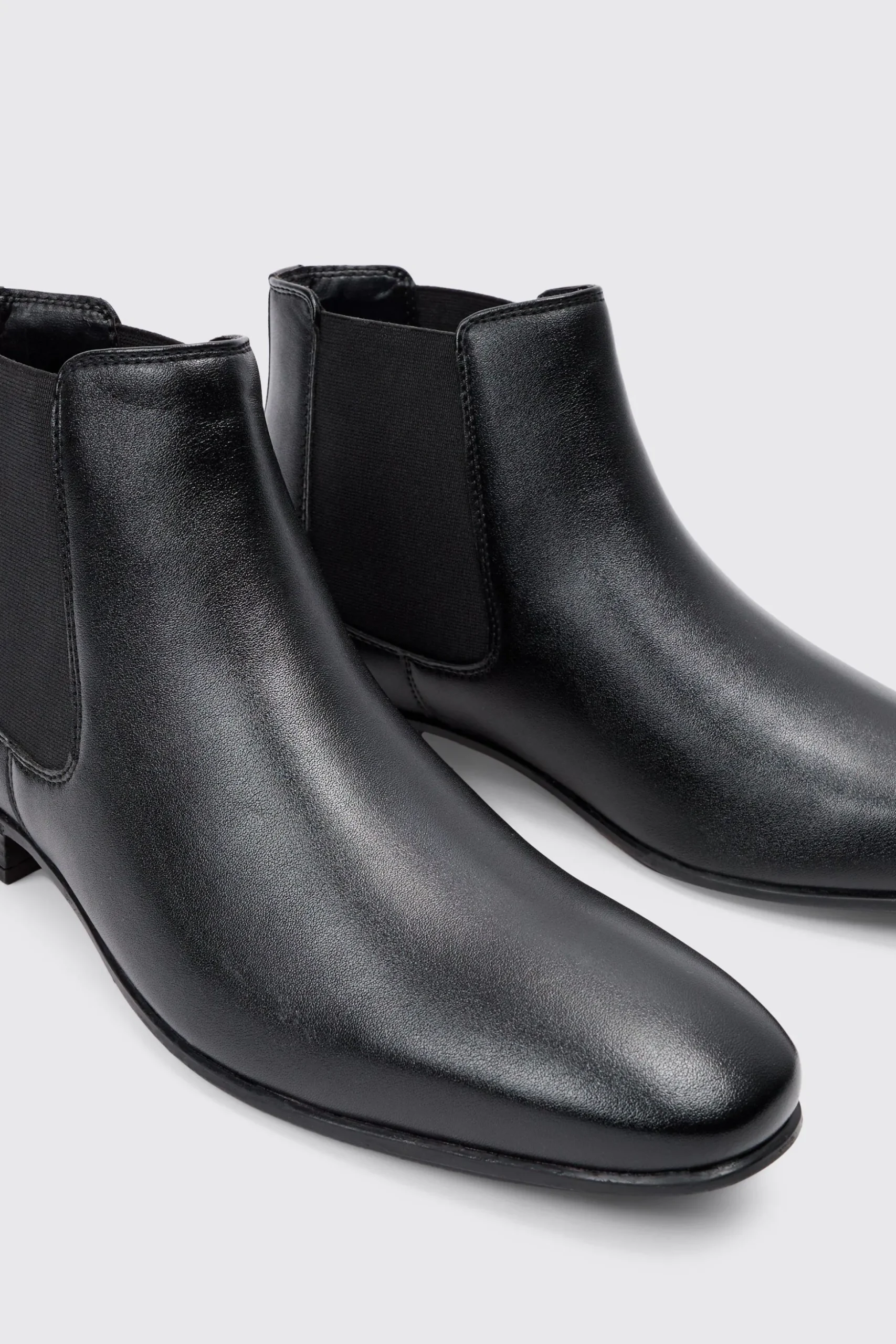 Faux Leather Chelsea Boot | BoohooMAN UK
