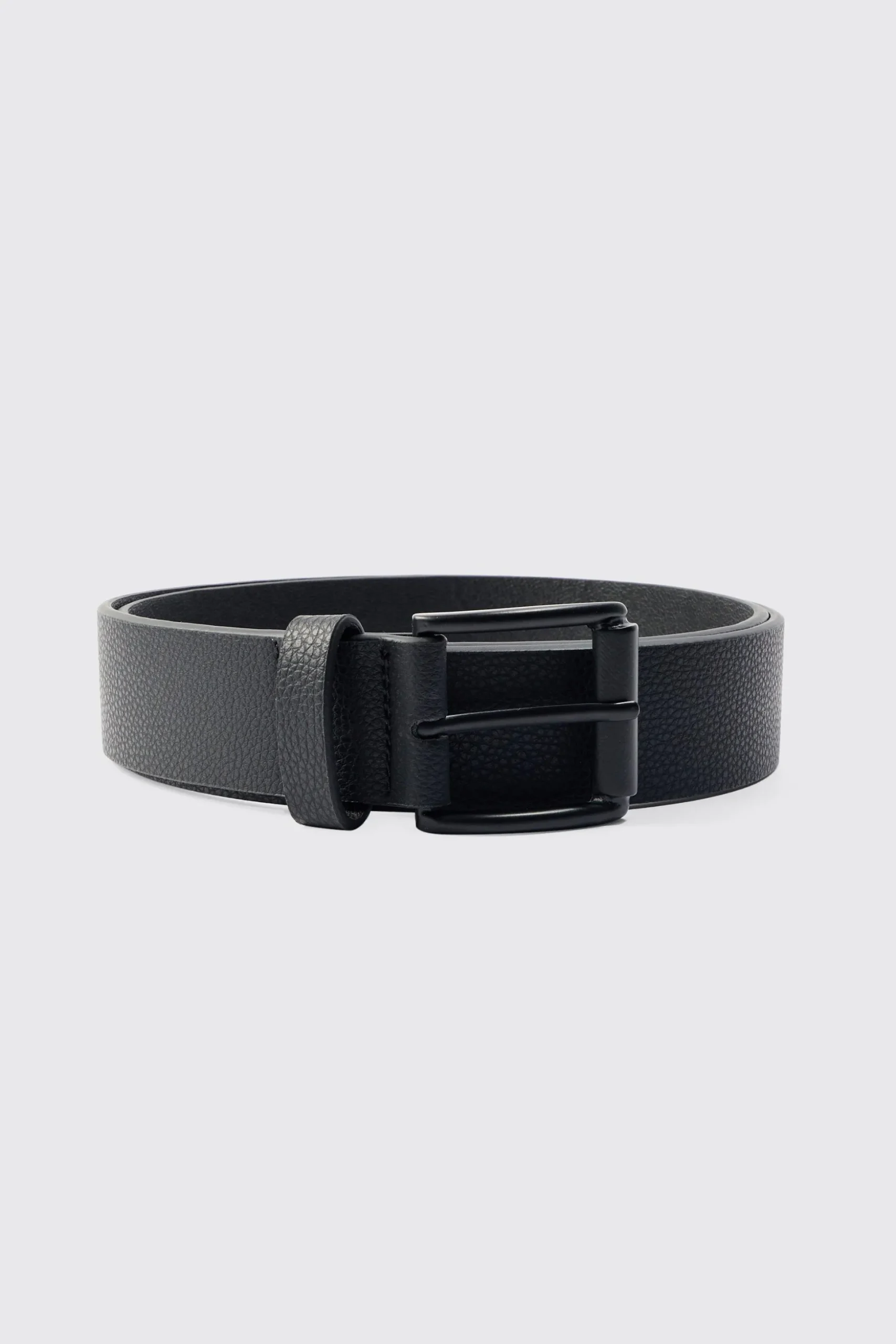 Faux Leather Textured Belt | BoohooMAN UK