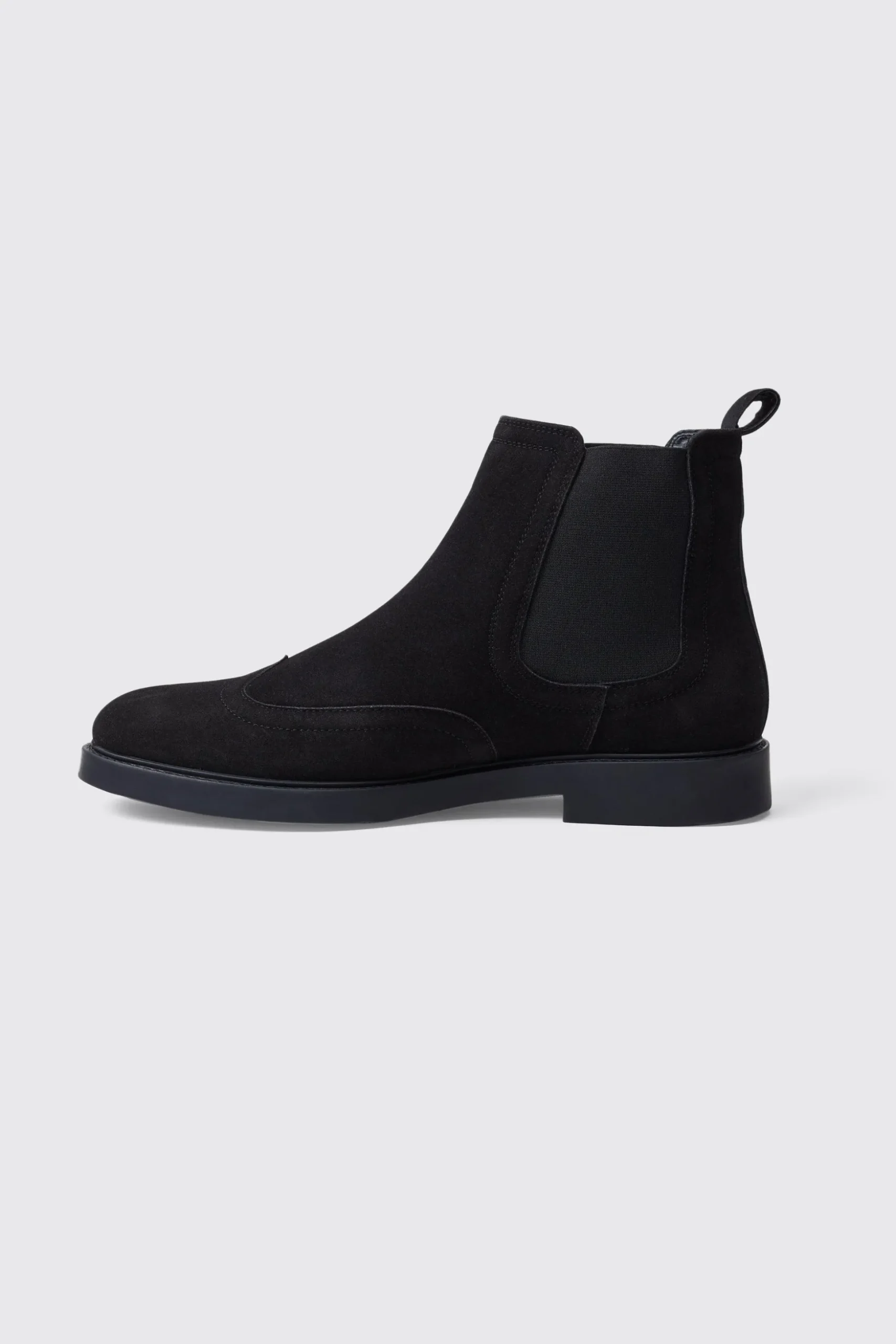 Faux Suede Chelsea Boots | BoohooMAN UK