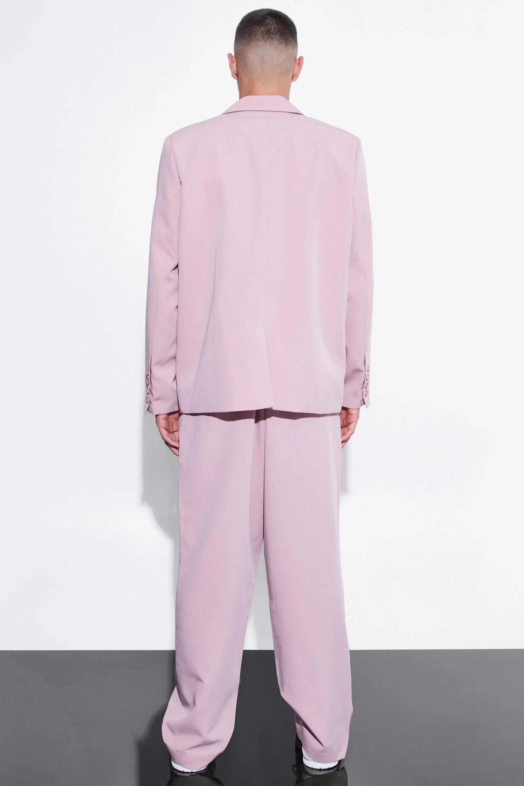 Fixed Waist Relaxed Leg Trousers | BoohooMAN UK