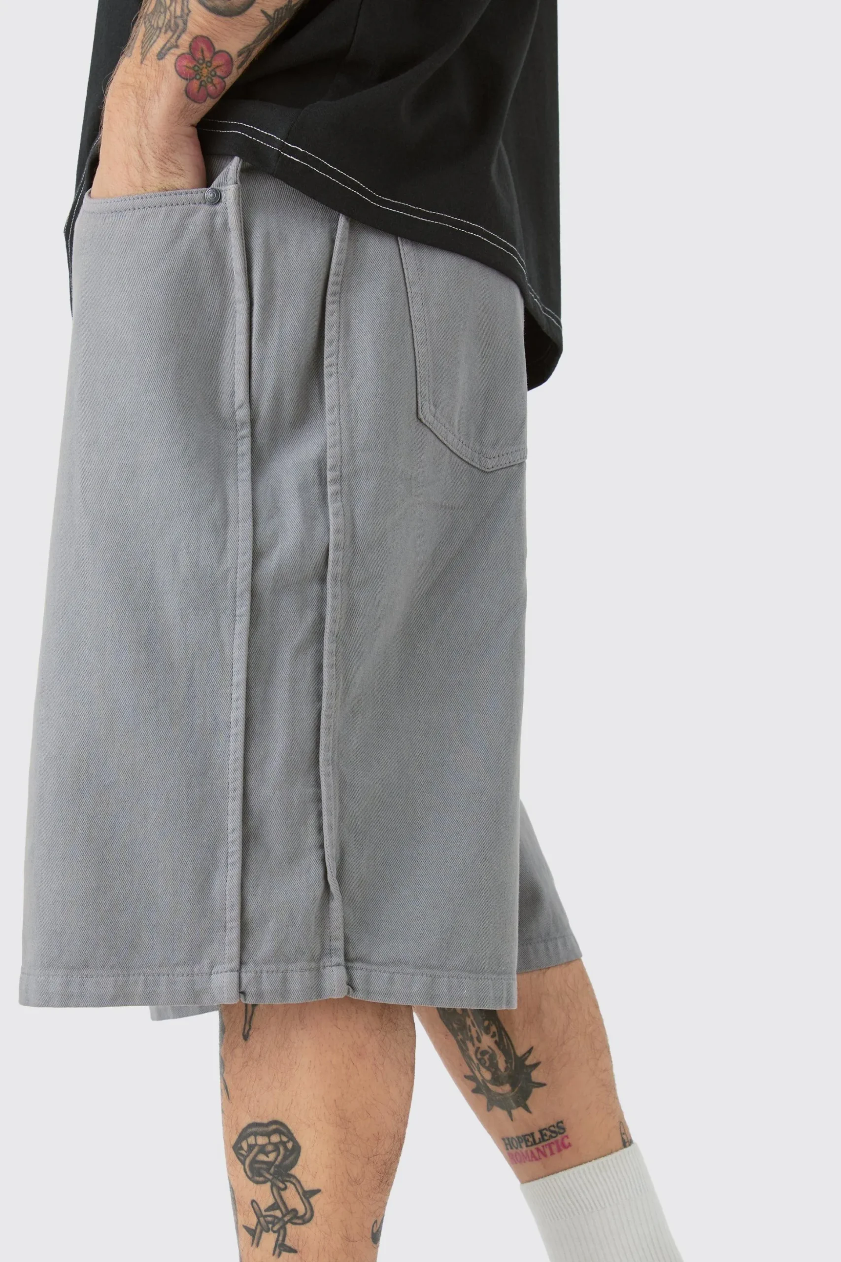 Fixed Waist Side Pintuck Parachute Shorts | BoohooMAN UK