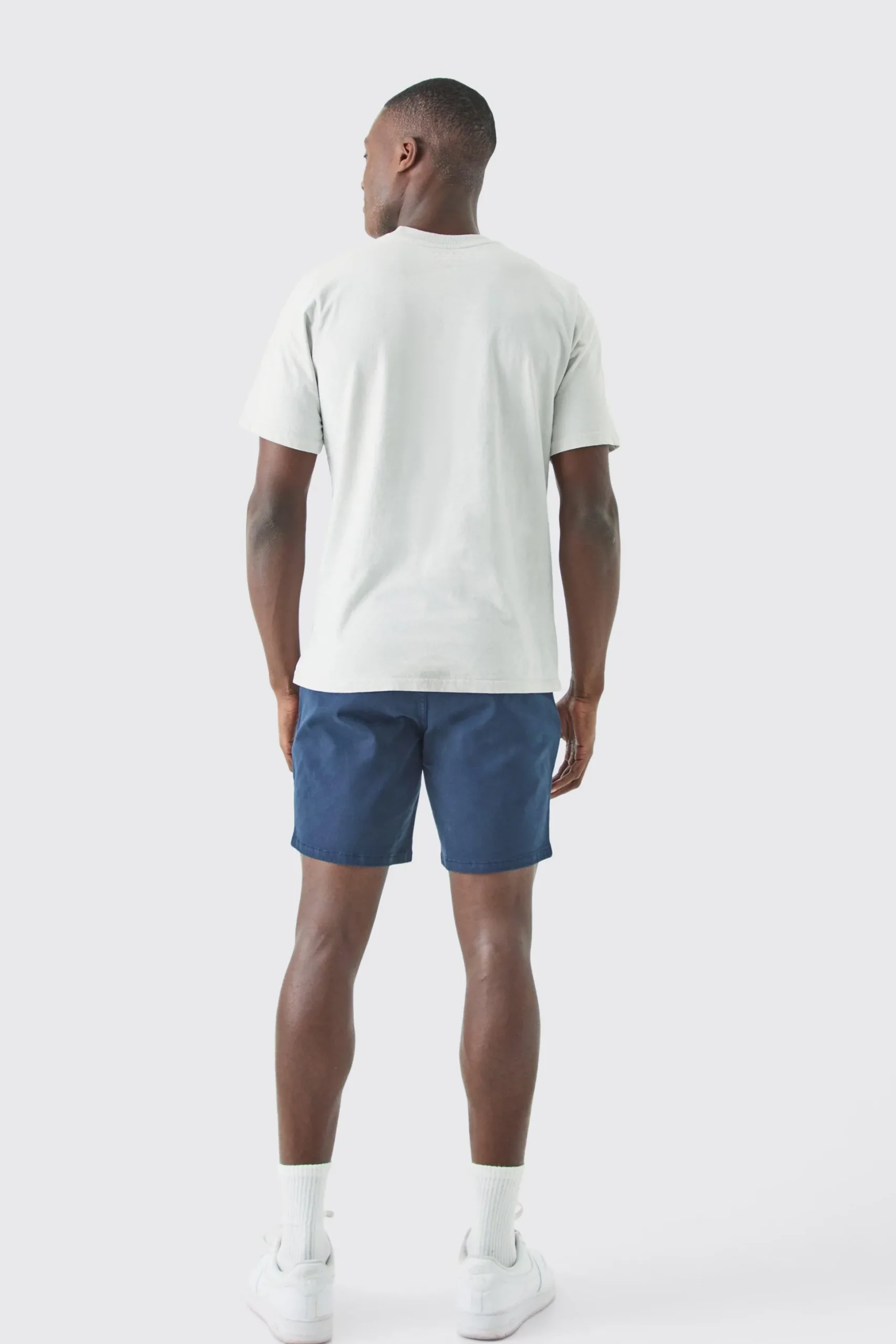 Fixed Waist Skinny Fit Chino Shorts | BoohooMAN UK