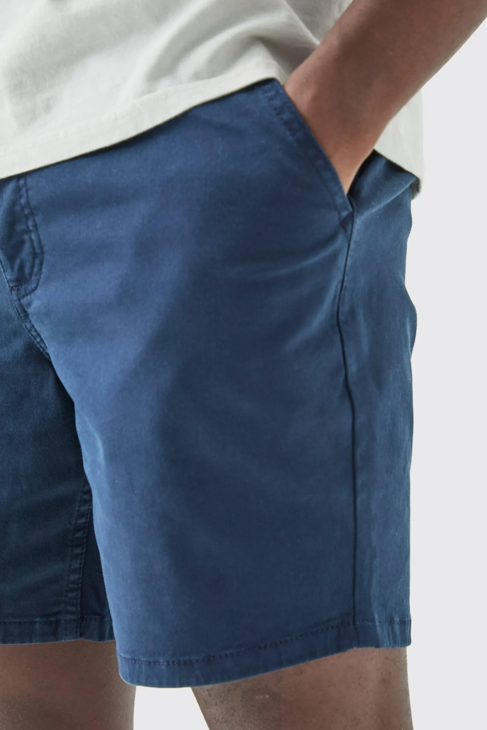 Fixed Waist Skinny Fit Chino Shorts | BoohooMAN UK