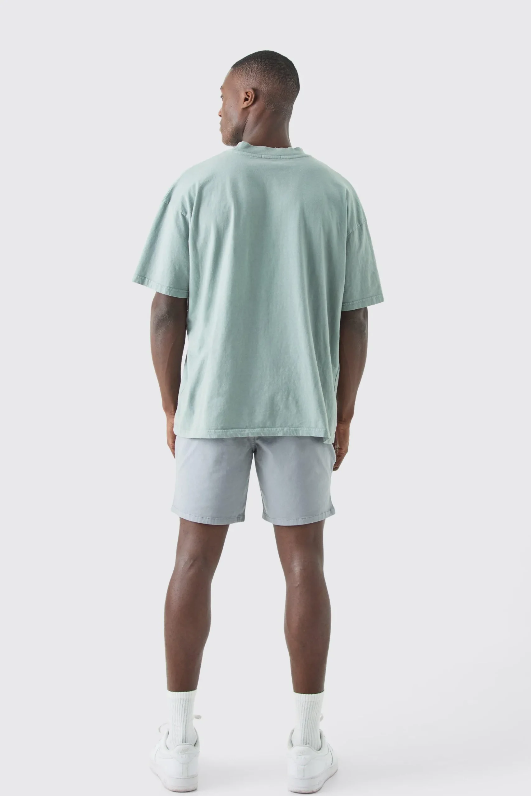 Fixed Waist Slim Fit Chino Shorts | BoohooMAN UK