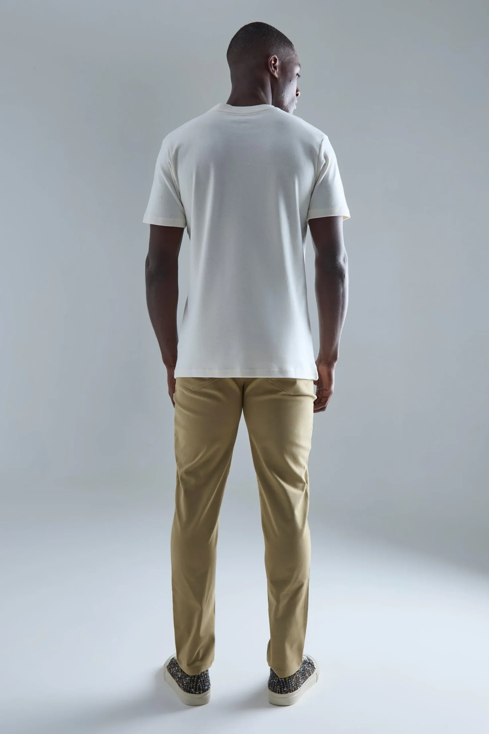 Fixed Waist Slim Fit Technical Golf Stretch Trouser | BoohooMAN UK