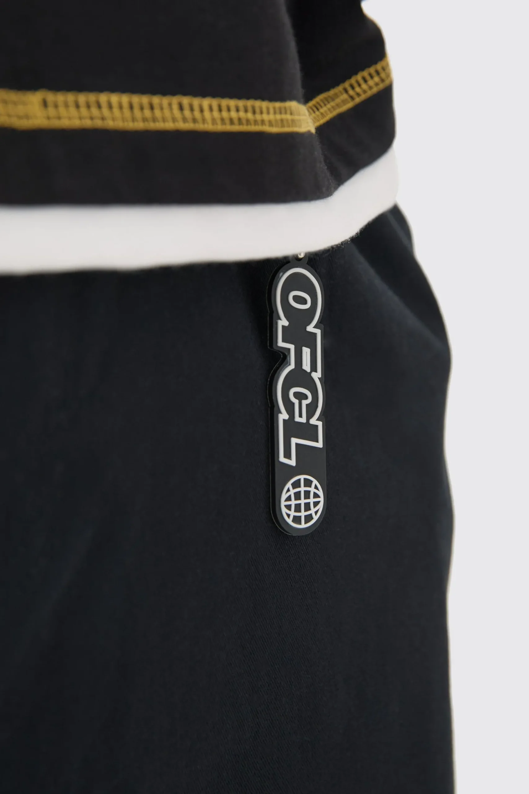 Fixed Waist Super Wide Leg Chino With Charm | BoohooMAN UK