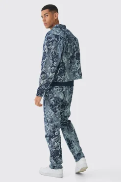 Floral Jacquard Set | BoohooMAN UK