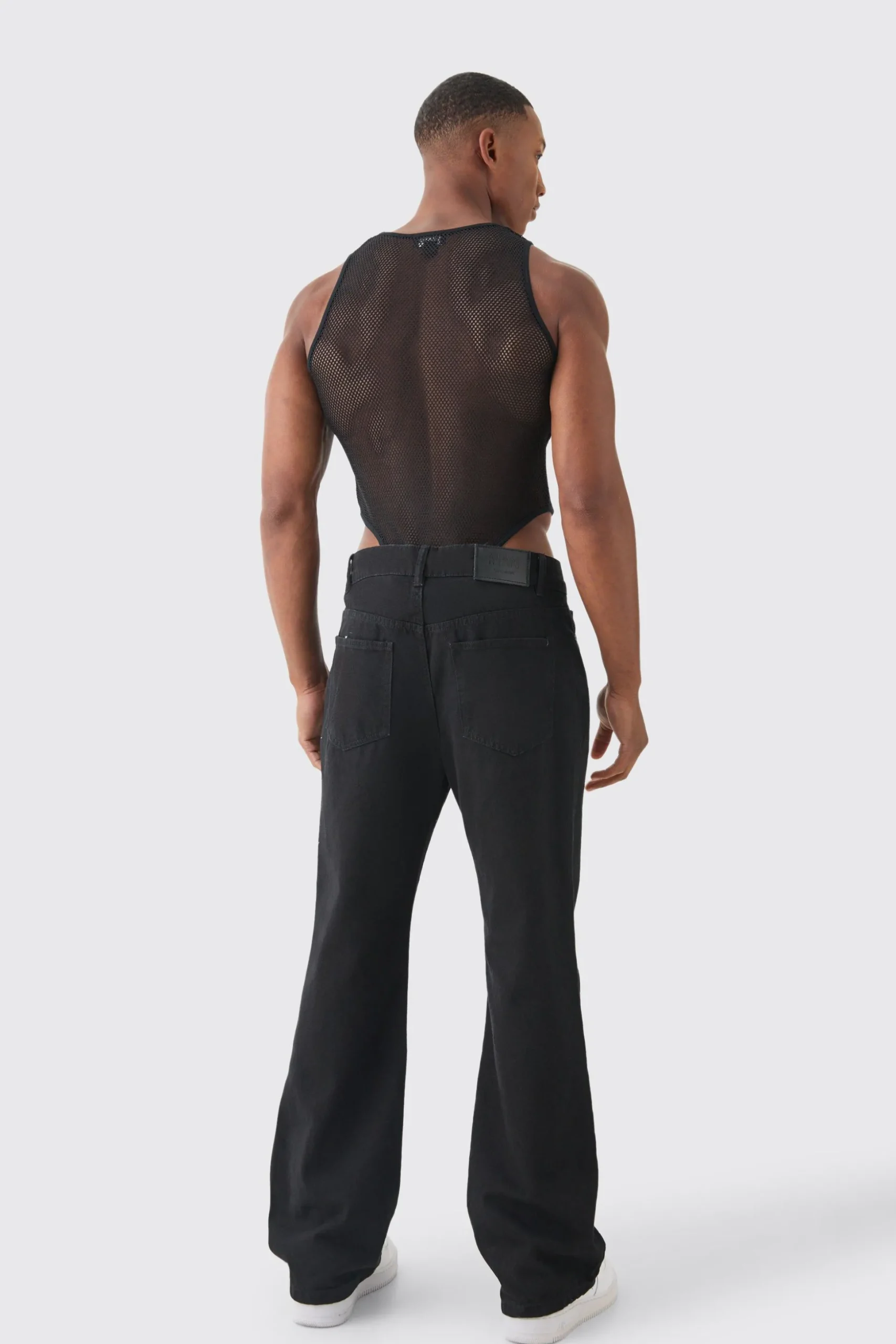 Full Mesh Bodysuit | BoohooMAN UK