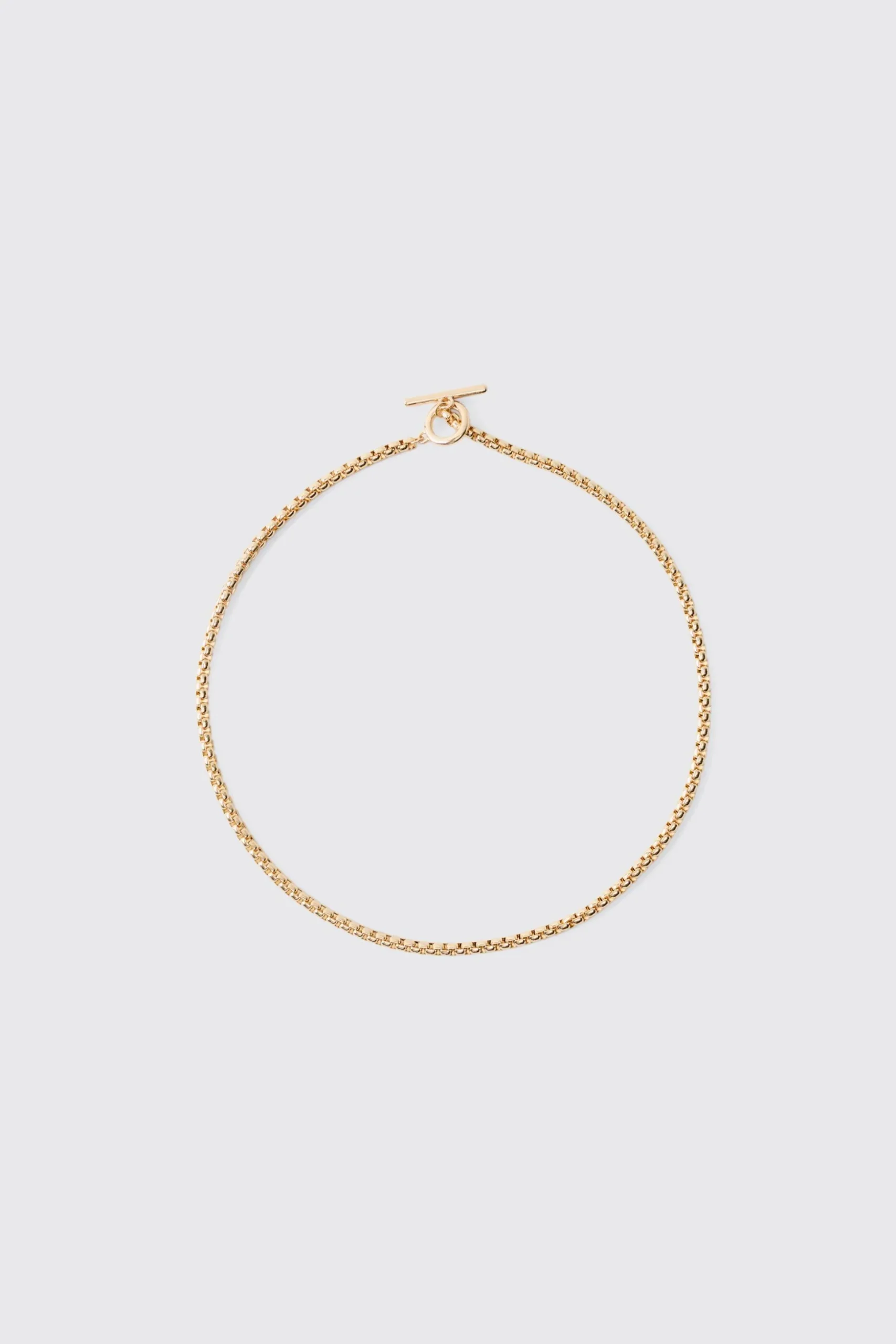Gold Necklace With Coin Pendant | BoohooMAN UK