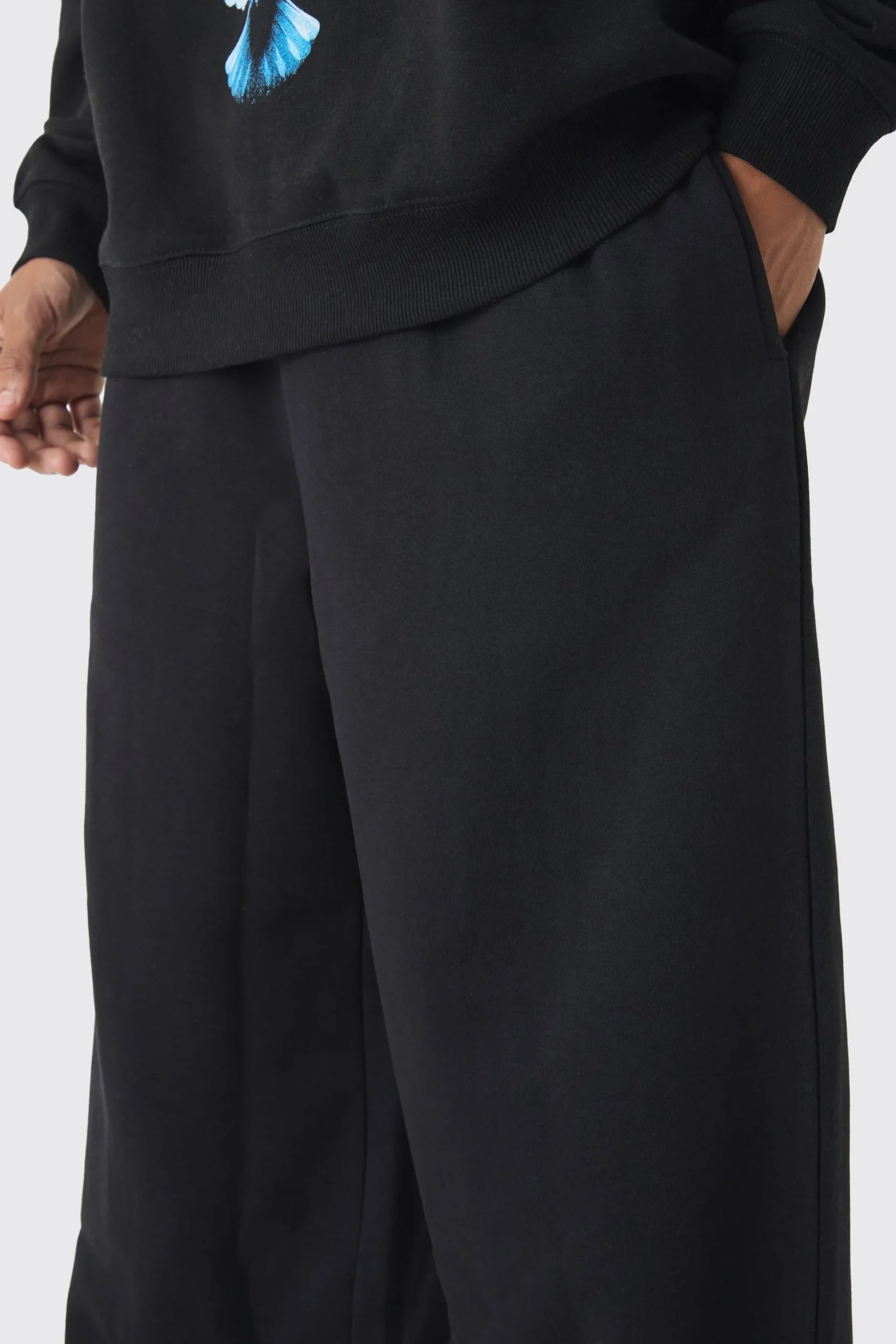 330GSM Extreme Wide Leg Basic Jogger | BoohooMAN UK