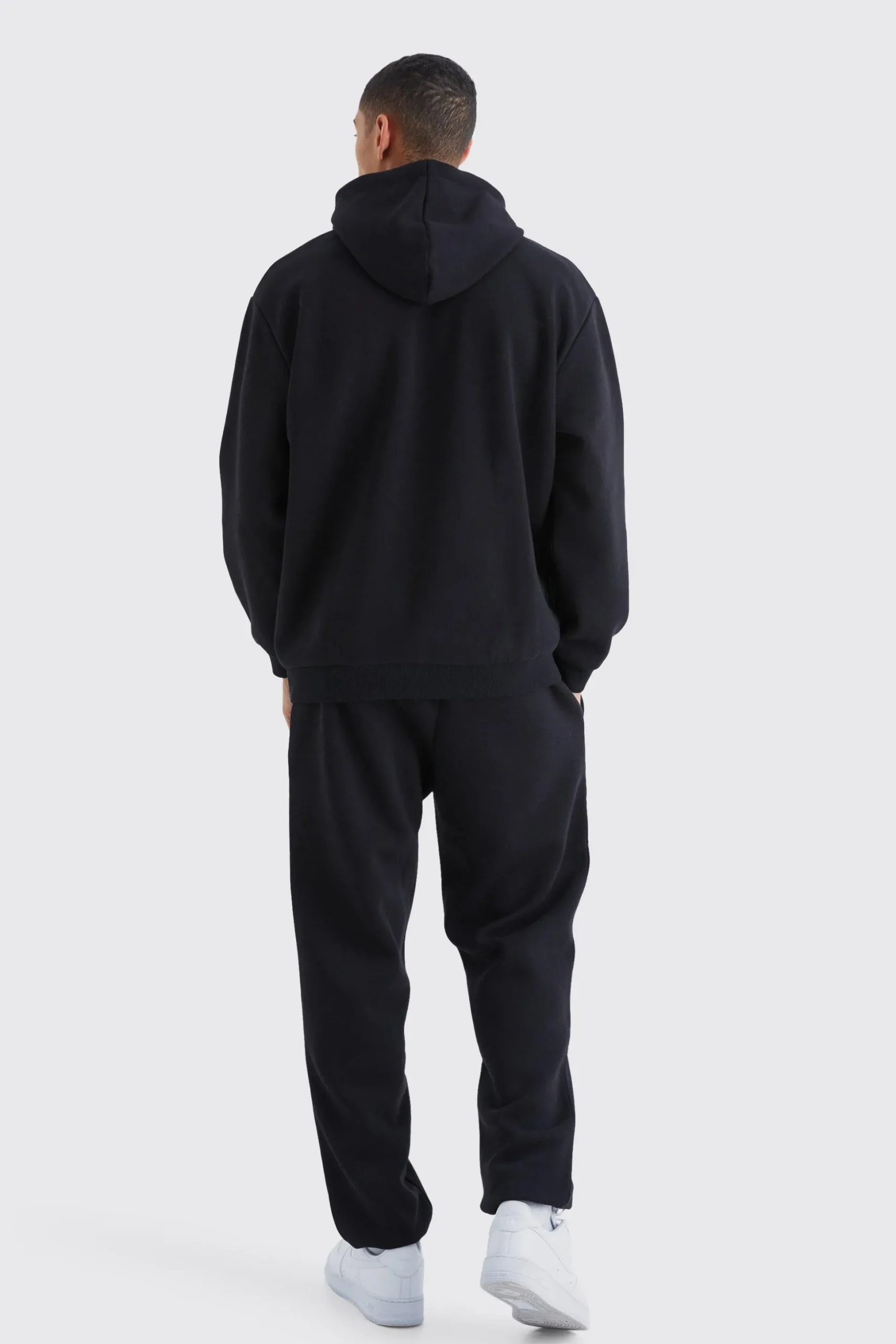 Homme Graffiti Oversized Hooded Tracksuit | BoohooMAN UK