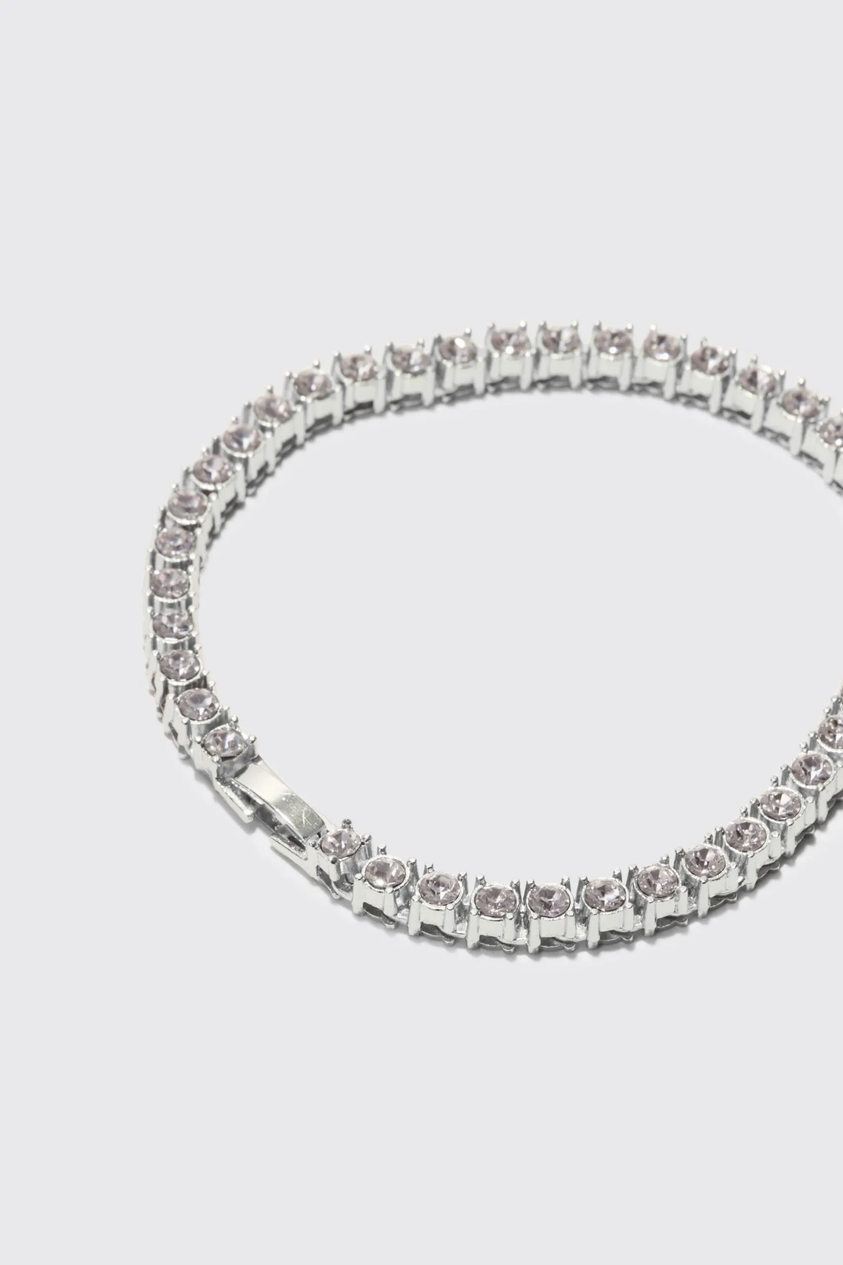 Iced Tennis Chain Bracelet | BoohooMAN UK
