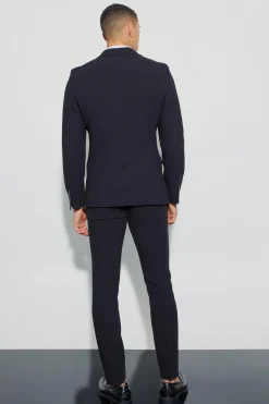 Jersey Skinny Single Breasted Suit Jacket | BoohooMAN UK
