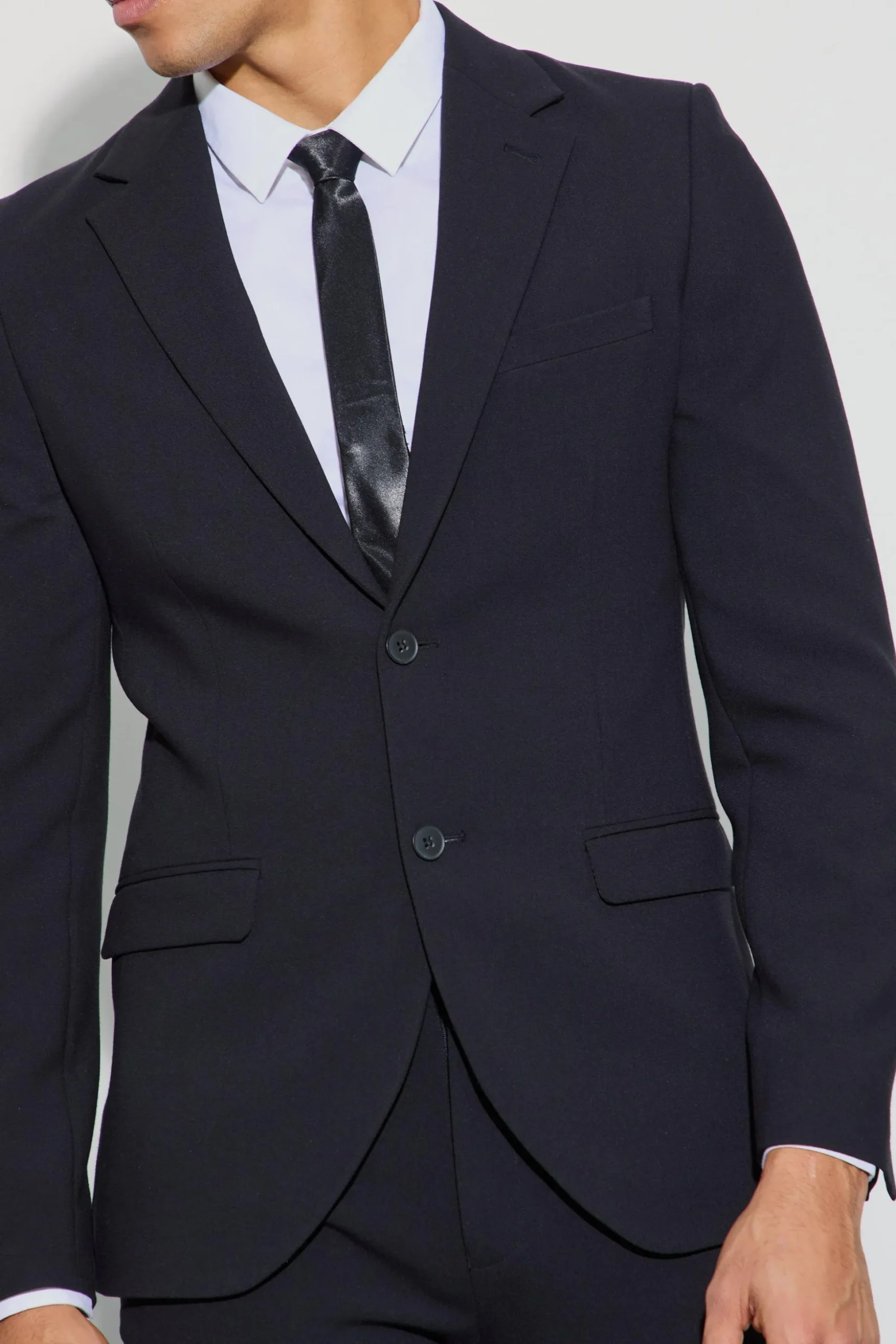 Jersey Skinny Single Breasted Suit Jacket | BoohooMAN UK