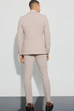 Jersey Skinny Suit Trousers | BoohooMAN UK