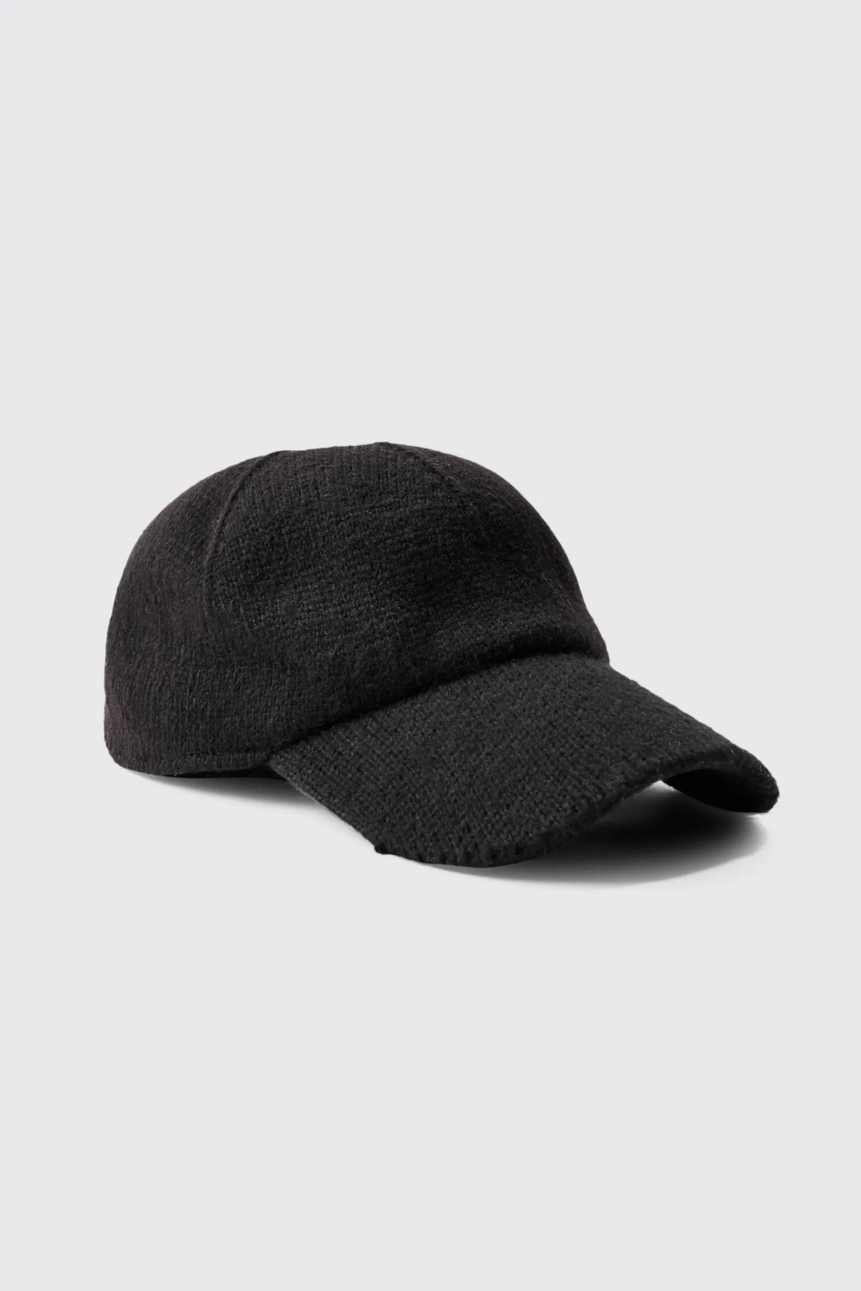 Knitted Baseball Cap | BoohooMAN UK