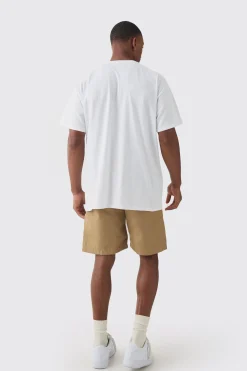 Limited Edition Nylon Elastic Waist Cargo Shorts | BoohooMAN UK