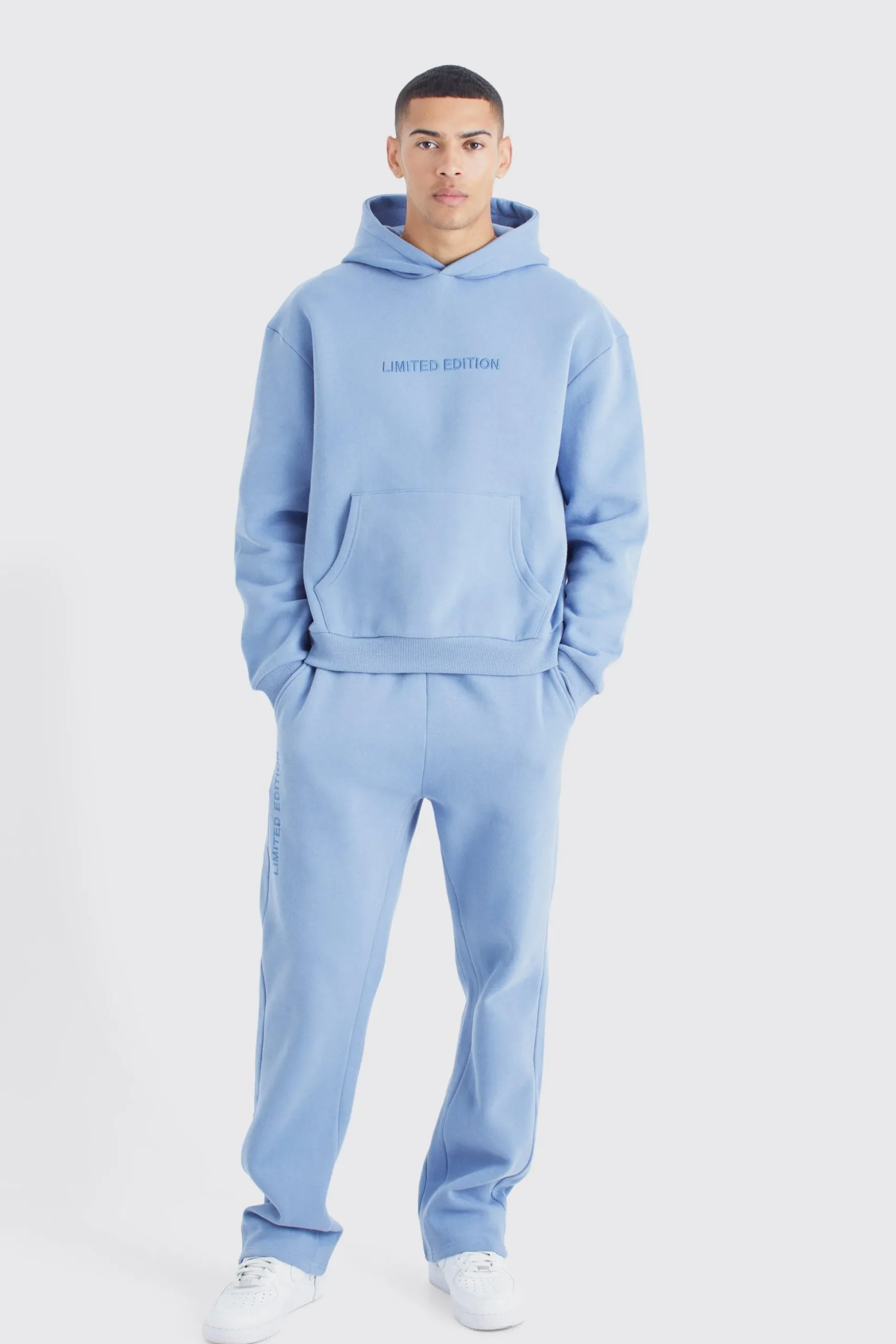 Limited Oversized Hooded Gusset Tracksuit | BoohooMAN UK