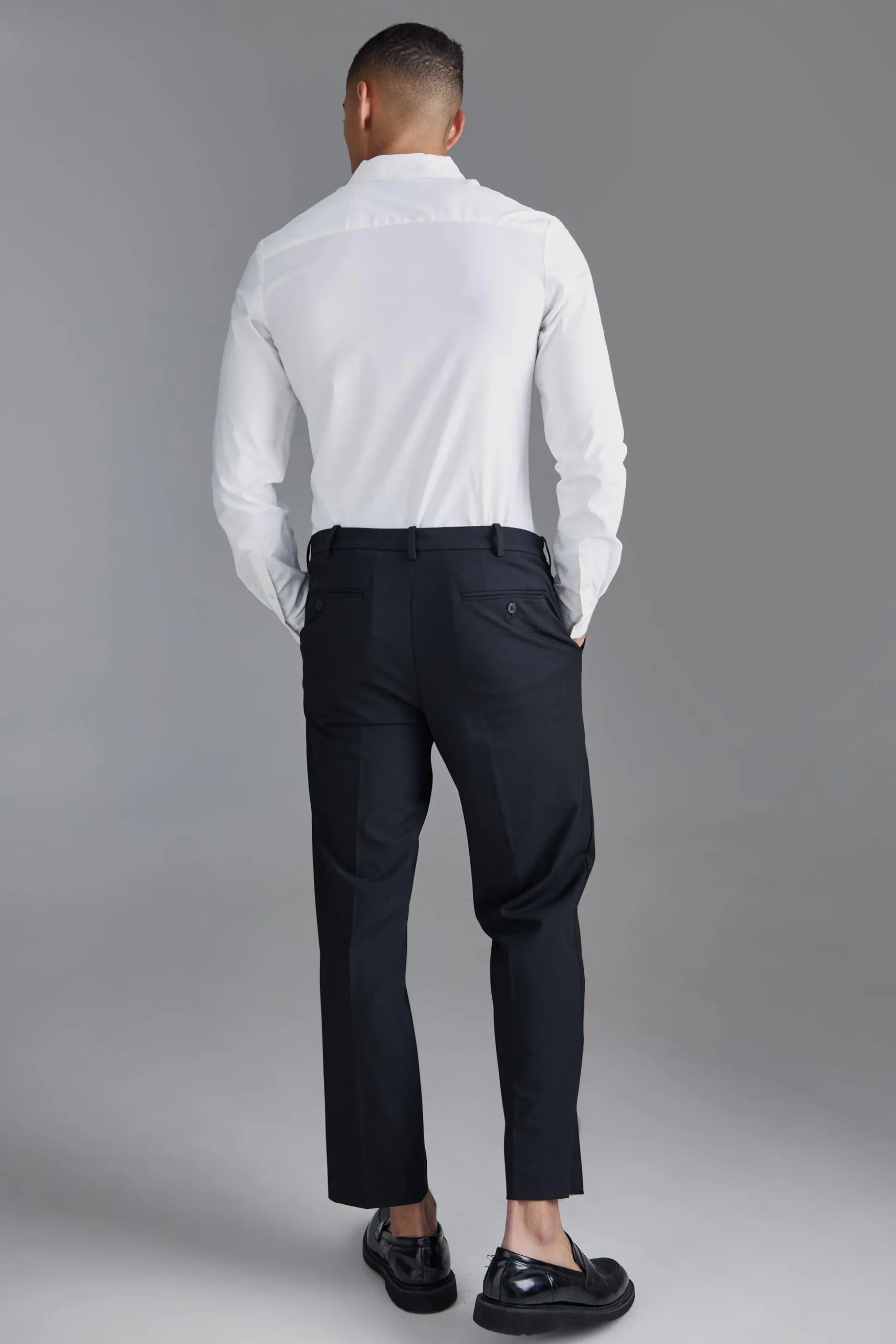 Long Sleeve Slim Shirt | BoohooMAN UK