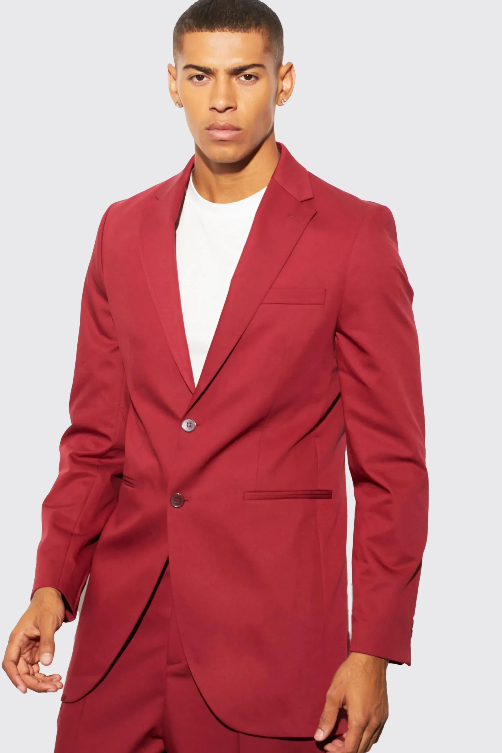 Longline Slim Blazer | BoohooMAN UK
