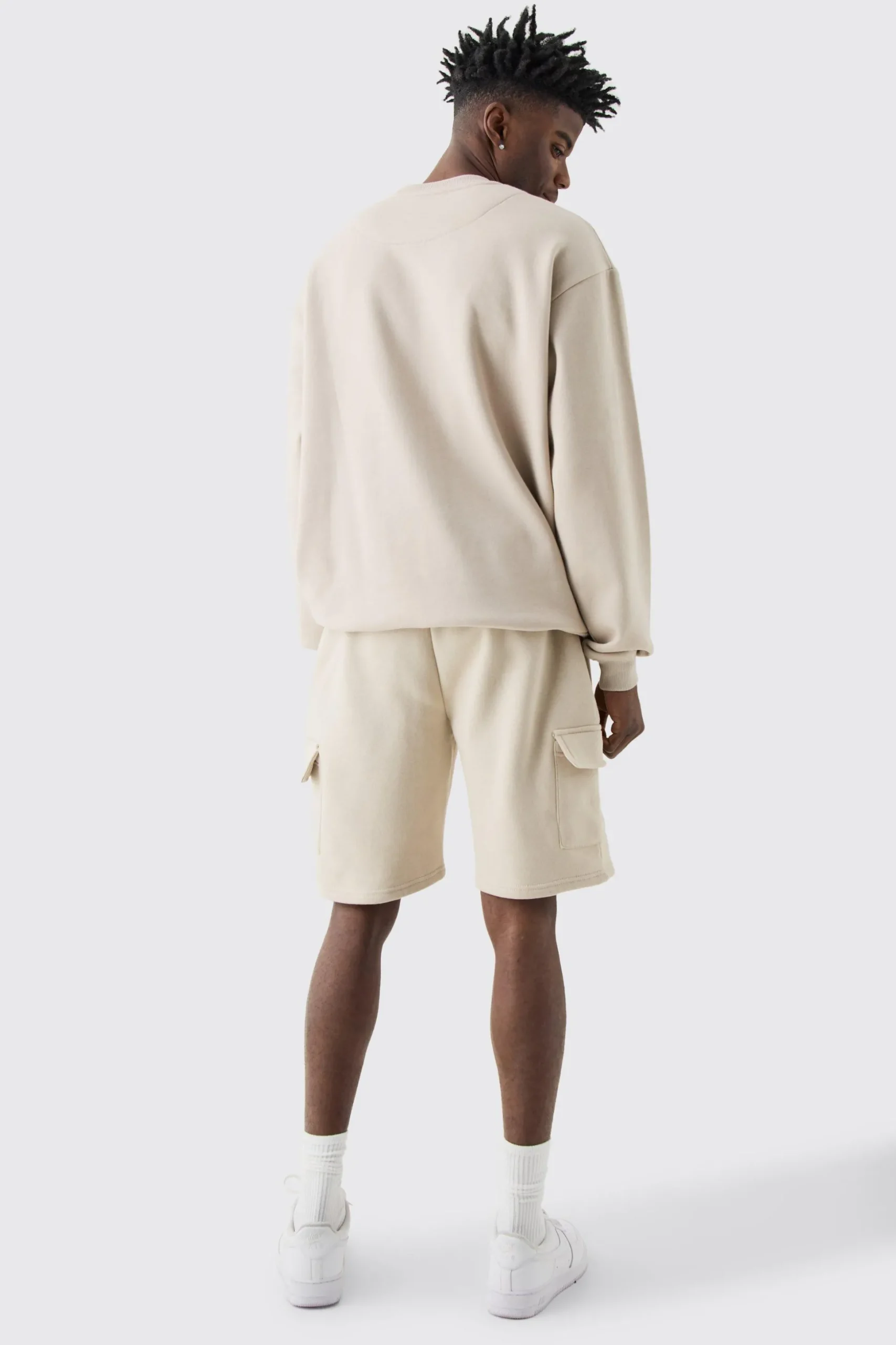 Loose Fit Cargo Jersey Short | BoohooMAN UK