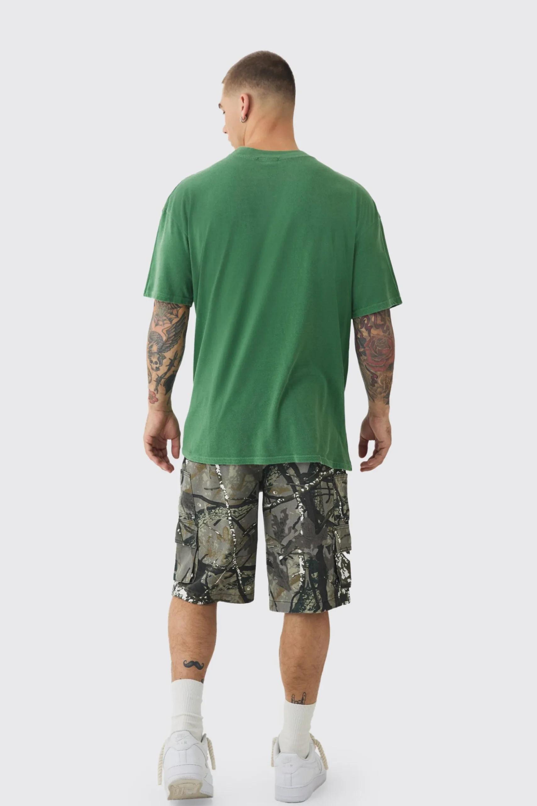Loose Washed Money Lip Print T-shirt | BoohooMAN UK