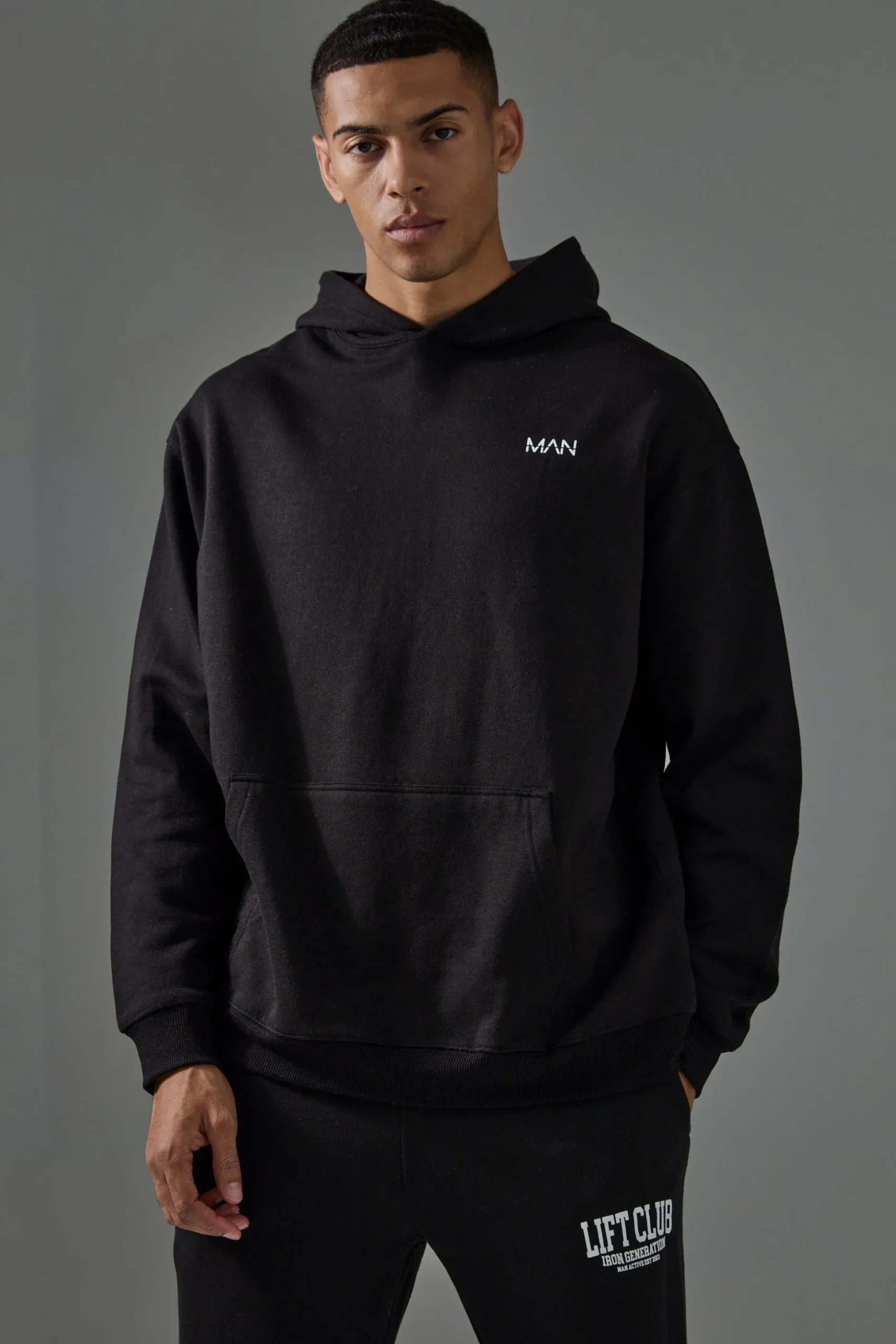 Man Active Bulking Oversized Hoodie | BoohooMAN UK