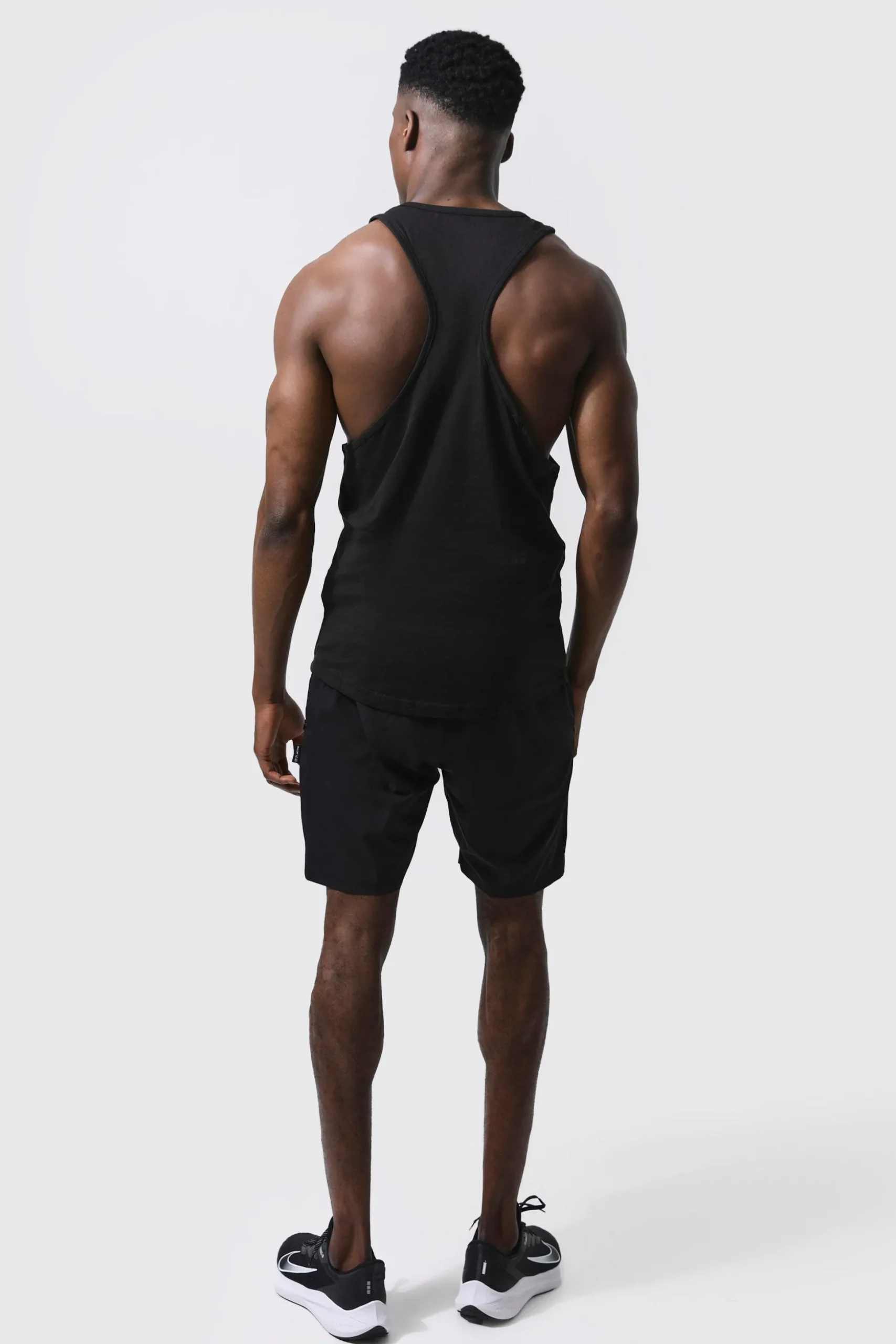 Man Active Gym 2 Pack Gym Regular Fit Racer Vests | BoohooMAN UK