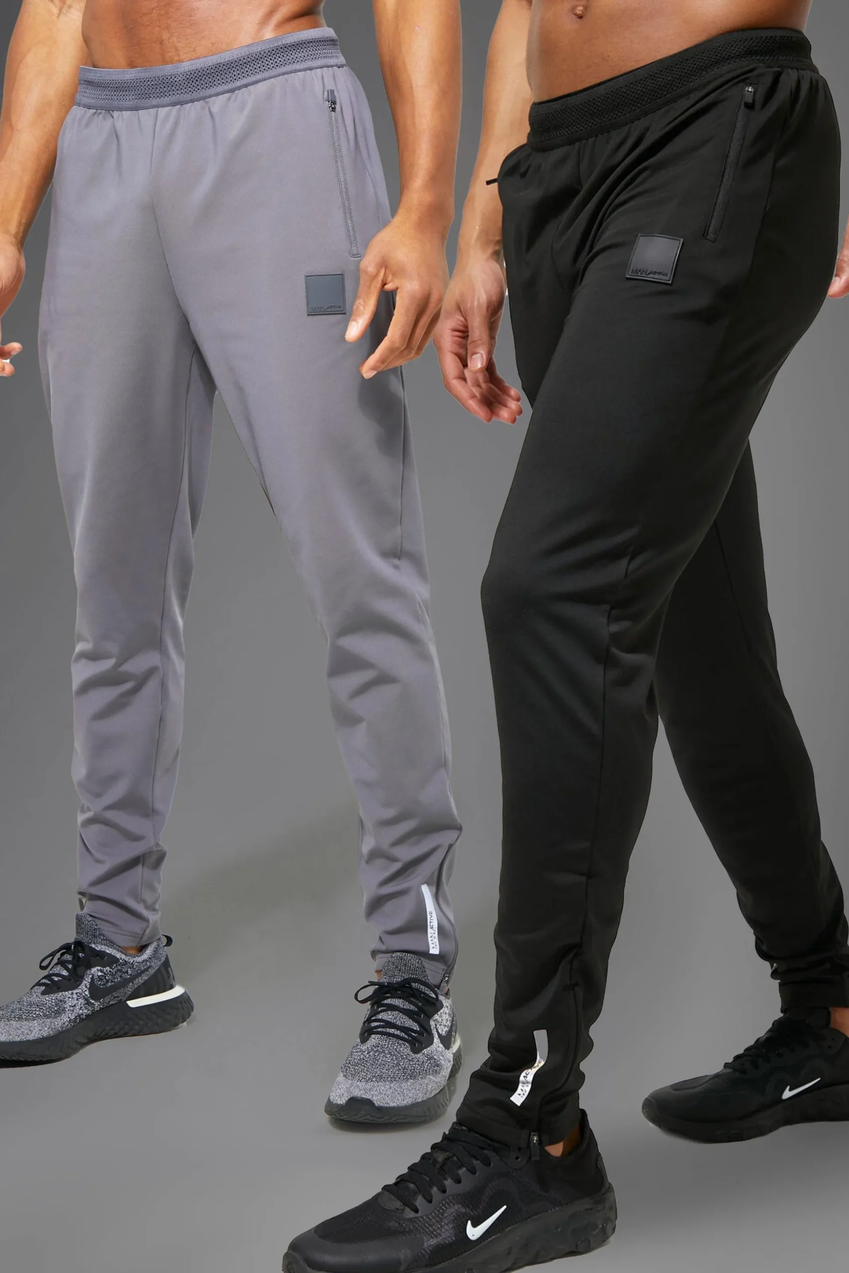Man Active Gym Performance Jogger 2 Pack | BoohooMAN UK