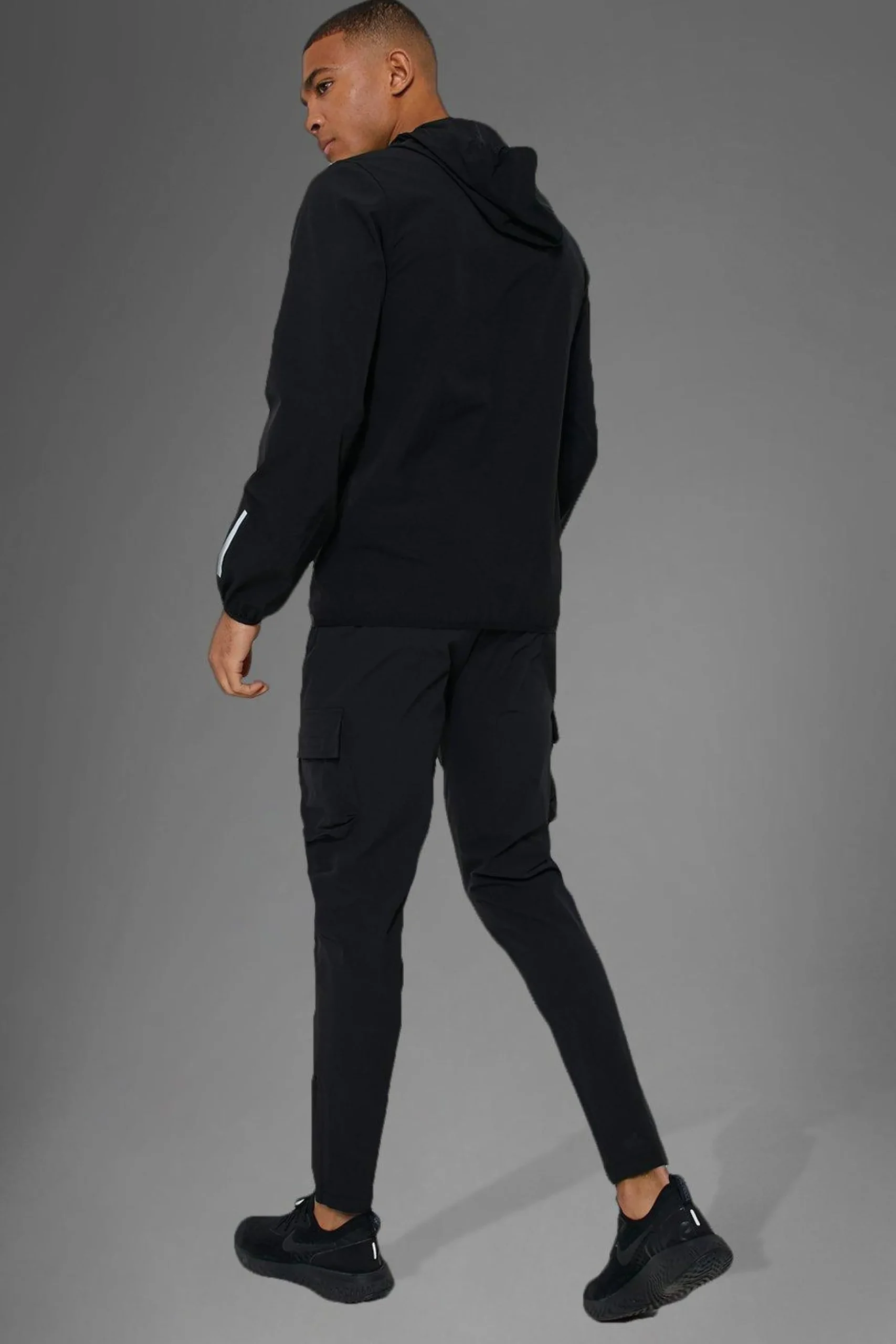 Man Active Gym Technical Cargo Jogger | BoohooMAN UK