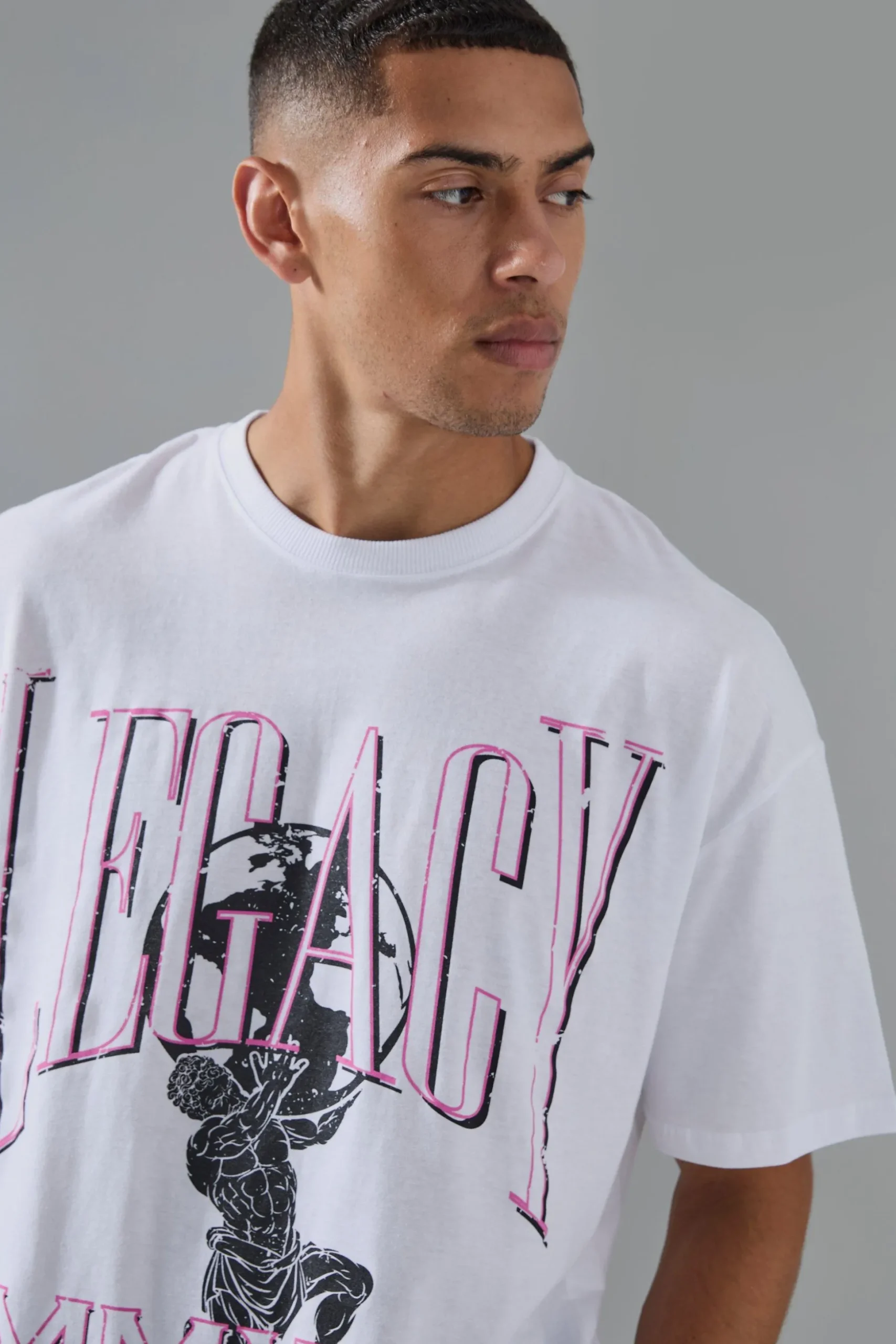 Man Active Legacy Oversized T-shirt | BoohooMAN UK