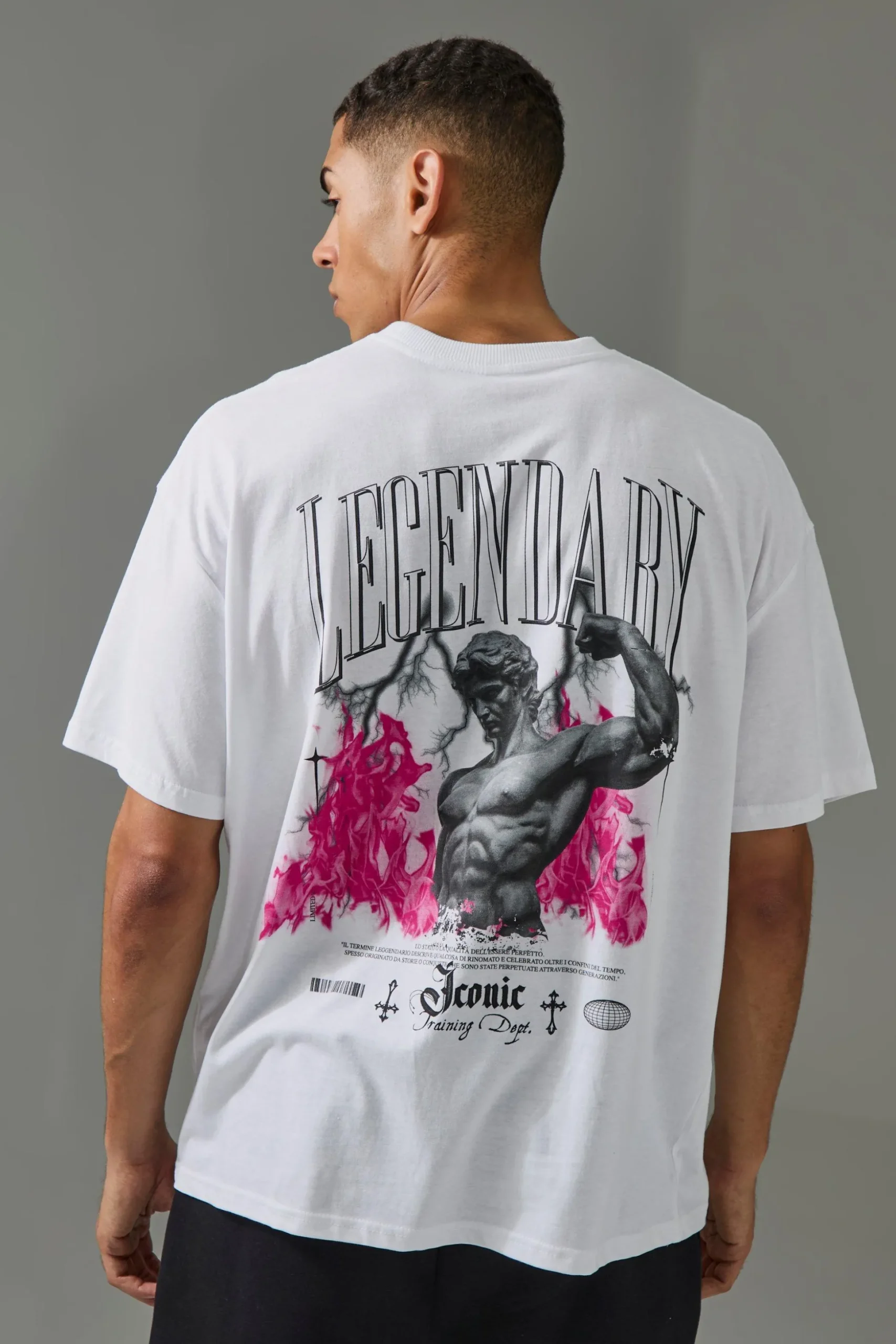 Man Active Legendary Oversized T-shirt | BoohooMAN UK