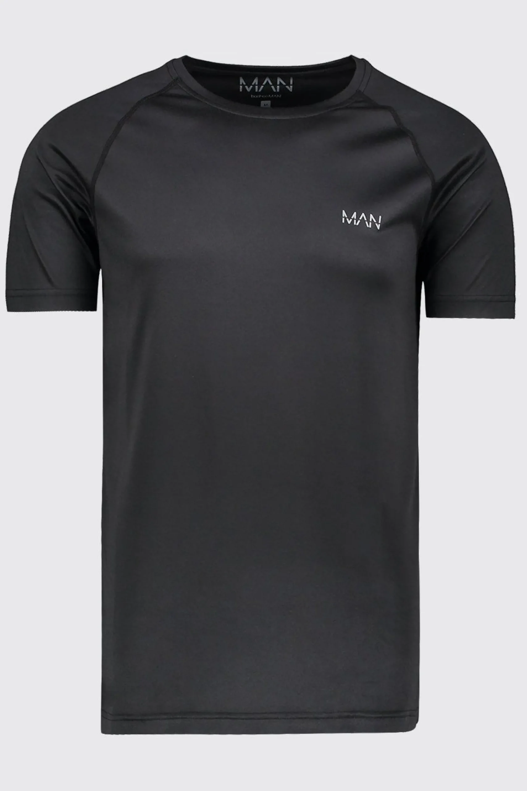 Man Active Muscle Fit Raglan T-Shirt | BoohooMAN UK