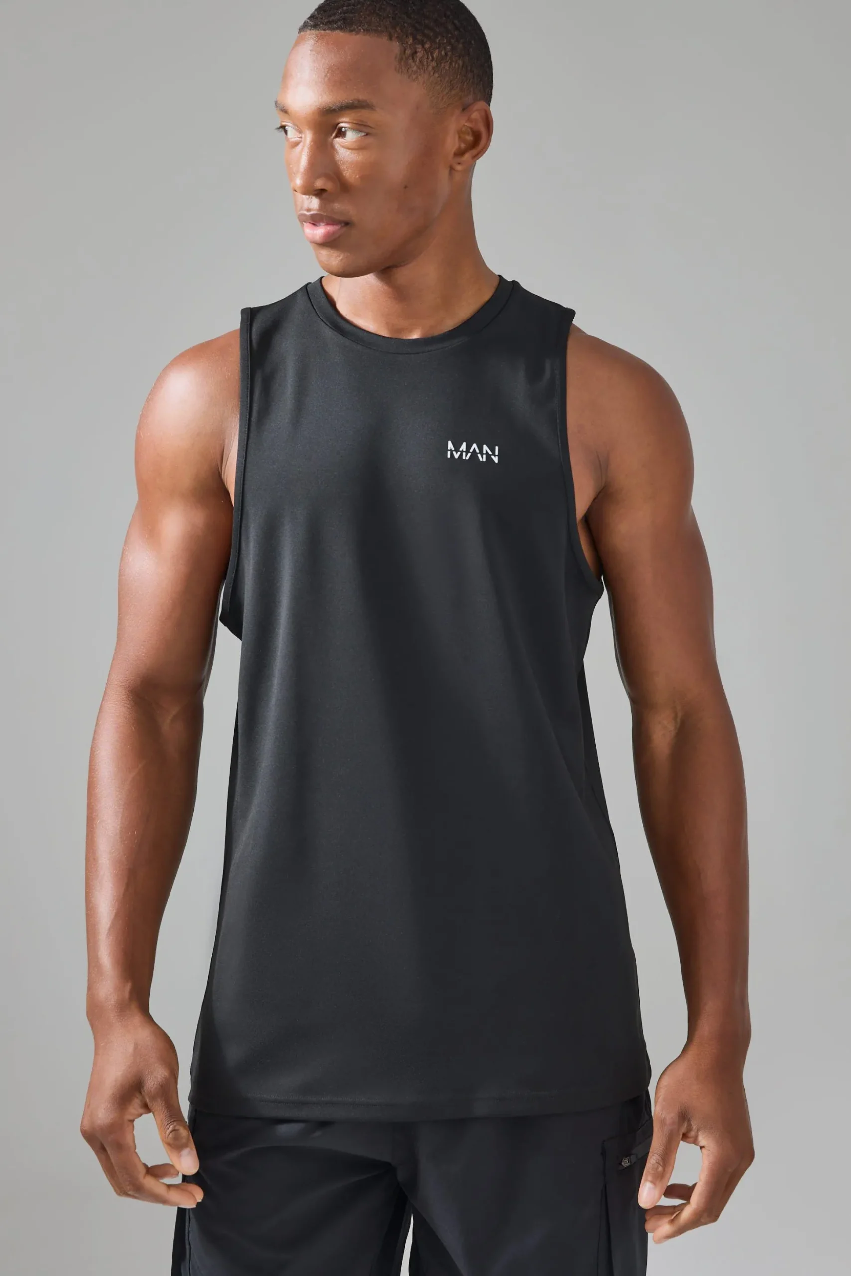 Man Active Performance Regular Fit Tank | BoohooMAN UK