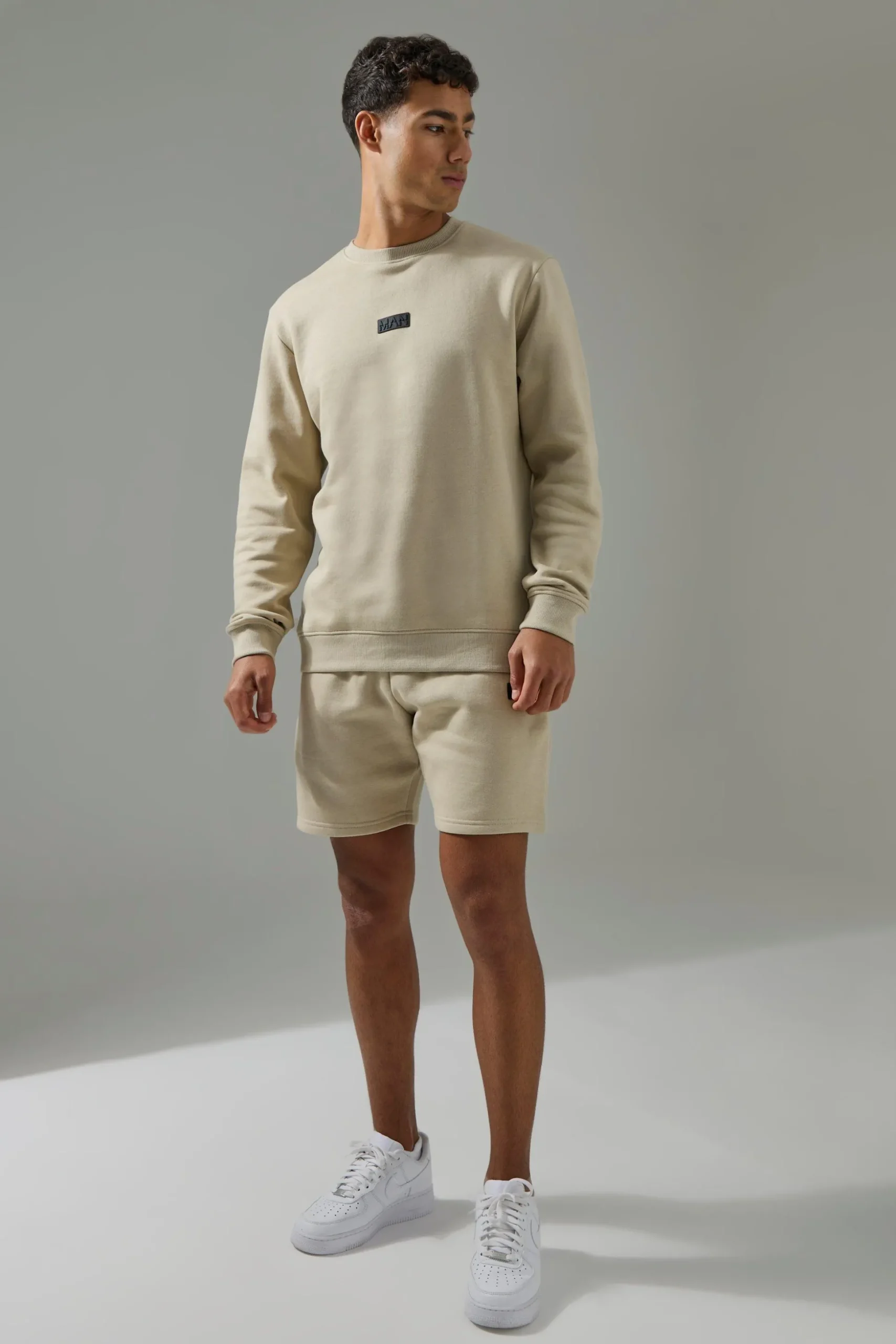 Man Active Sweatshirt & Short Tracksuit | BoohooMAN UK