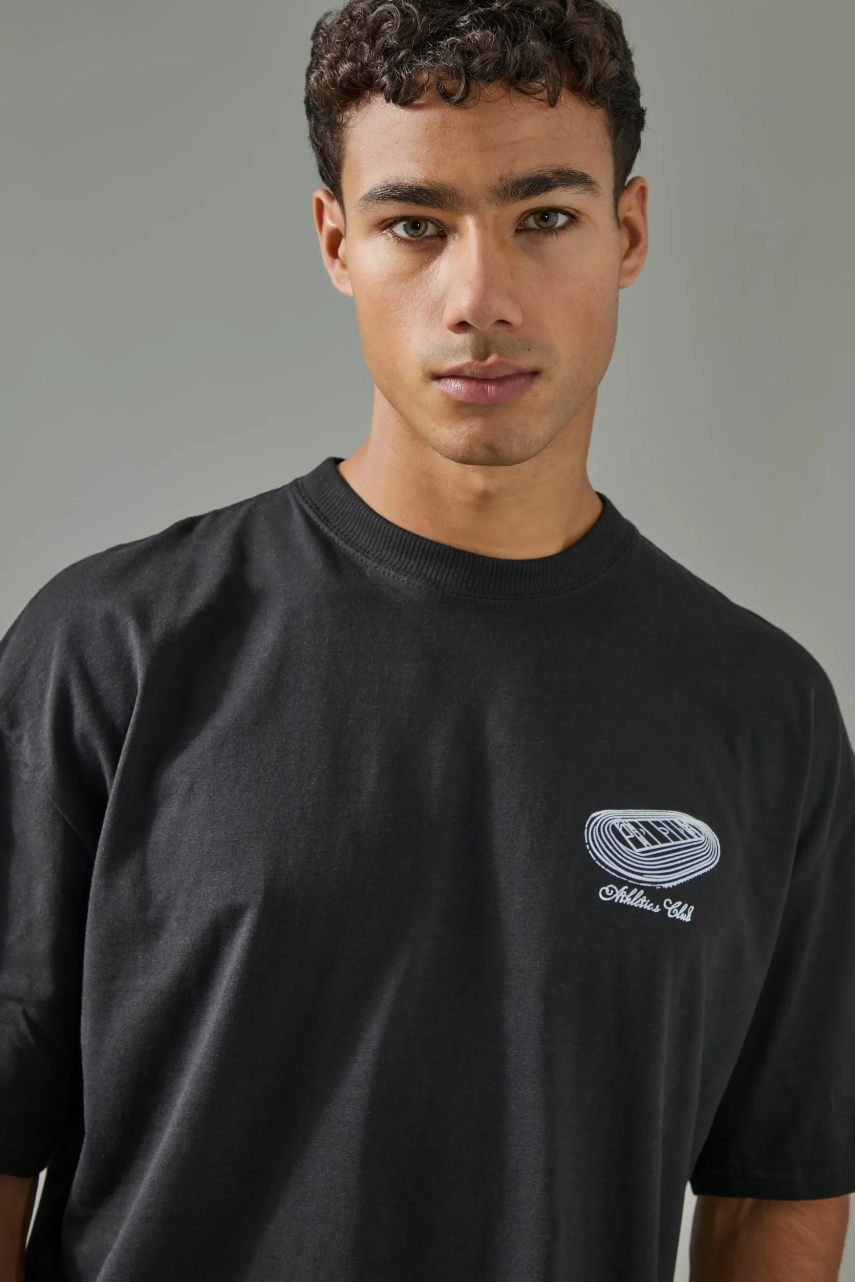 Man Active Track & Field Oversized T-shirt | BoohooMAN UK