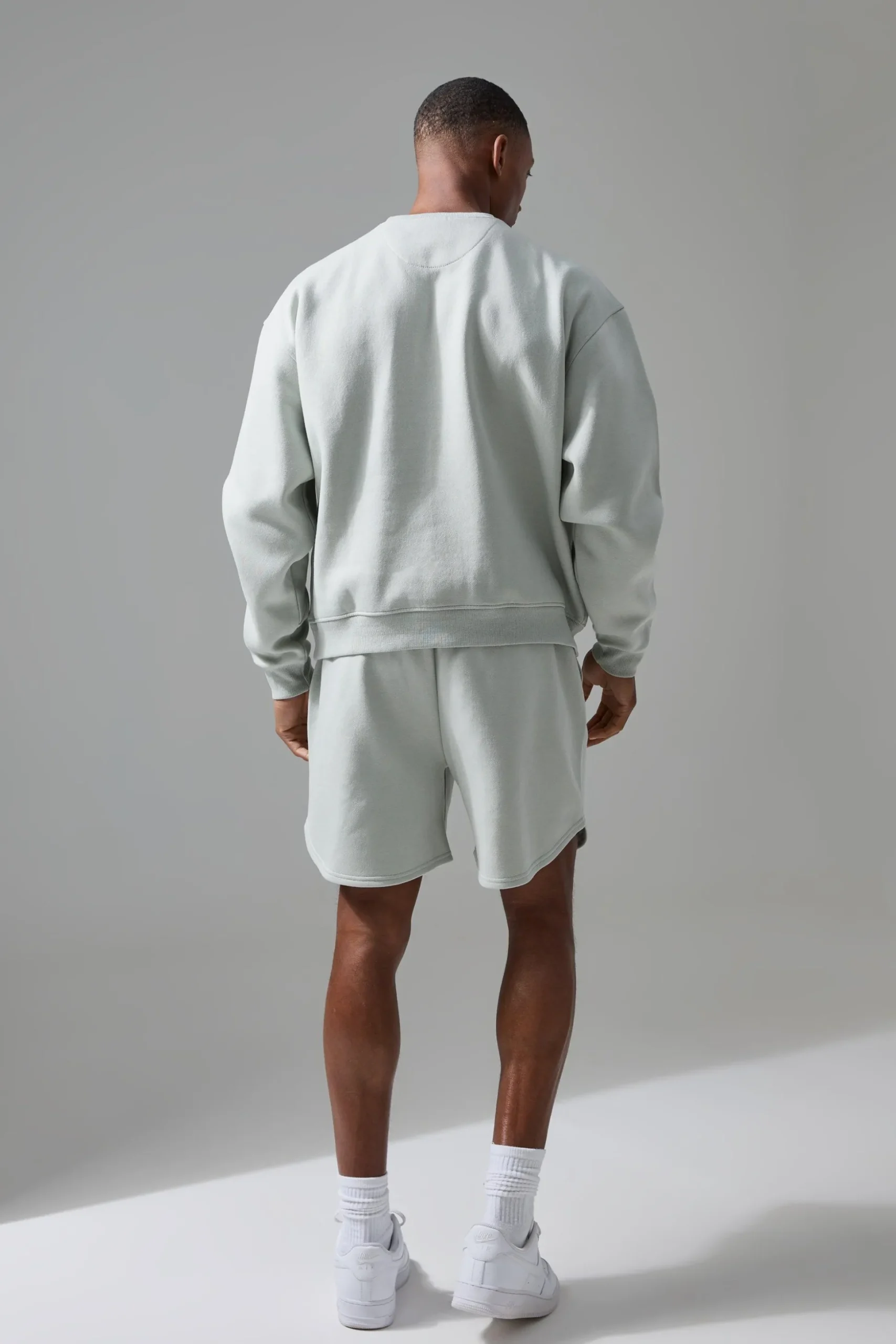 Man Active Training Dept Boxy Sweatshirt Short Tracksuit | BoohooMAN UK