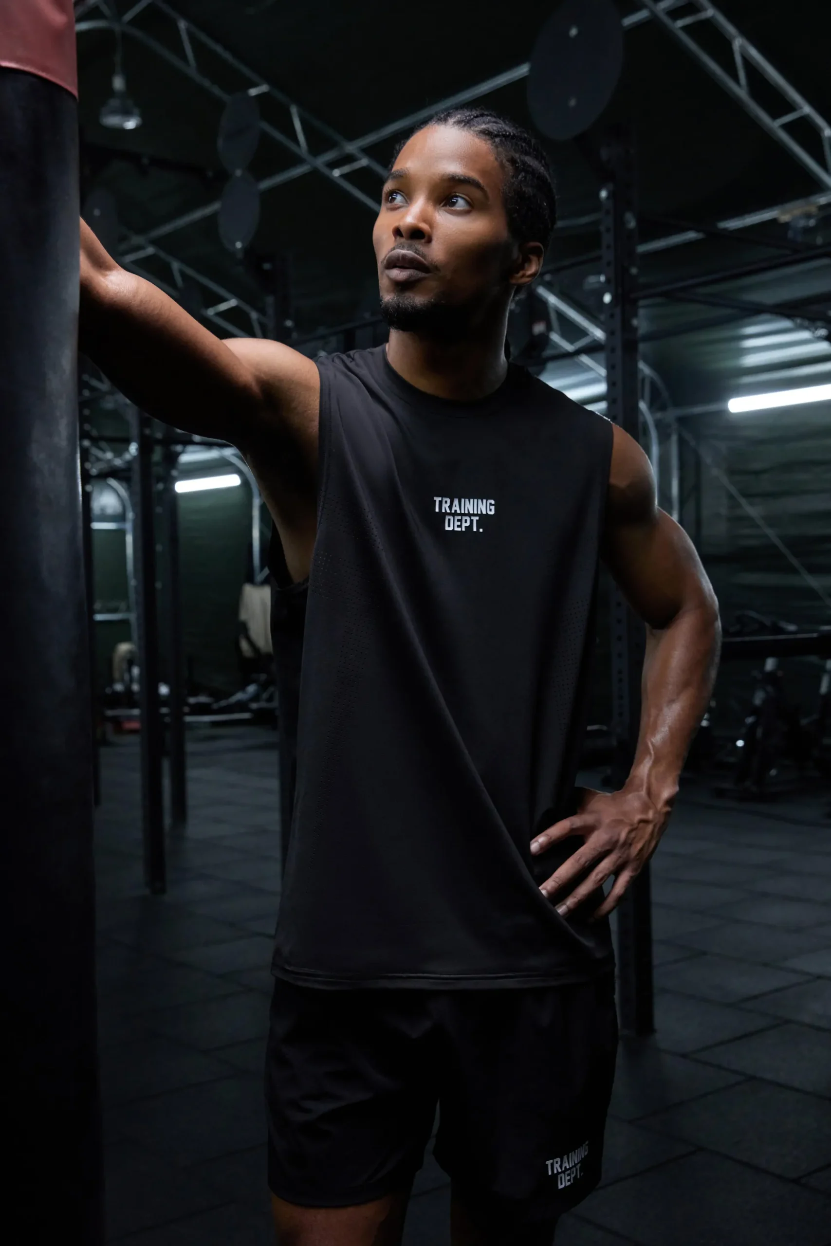 Man Active Training Dept Perforated Performance Tank | BoohooMAN UK
