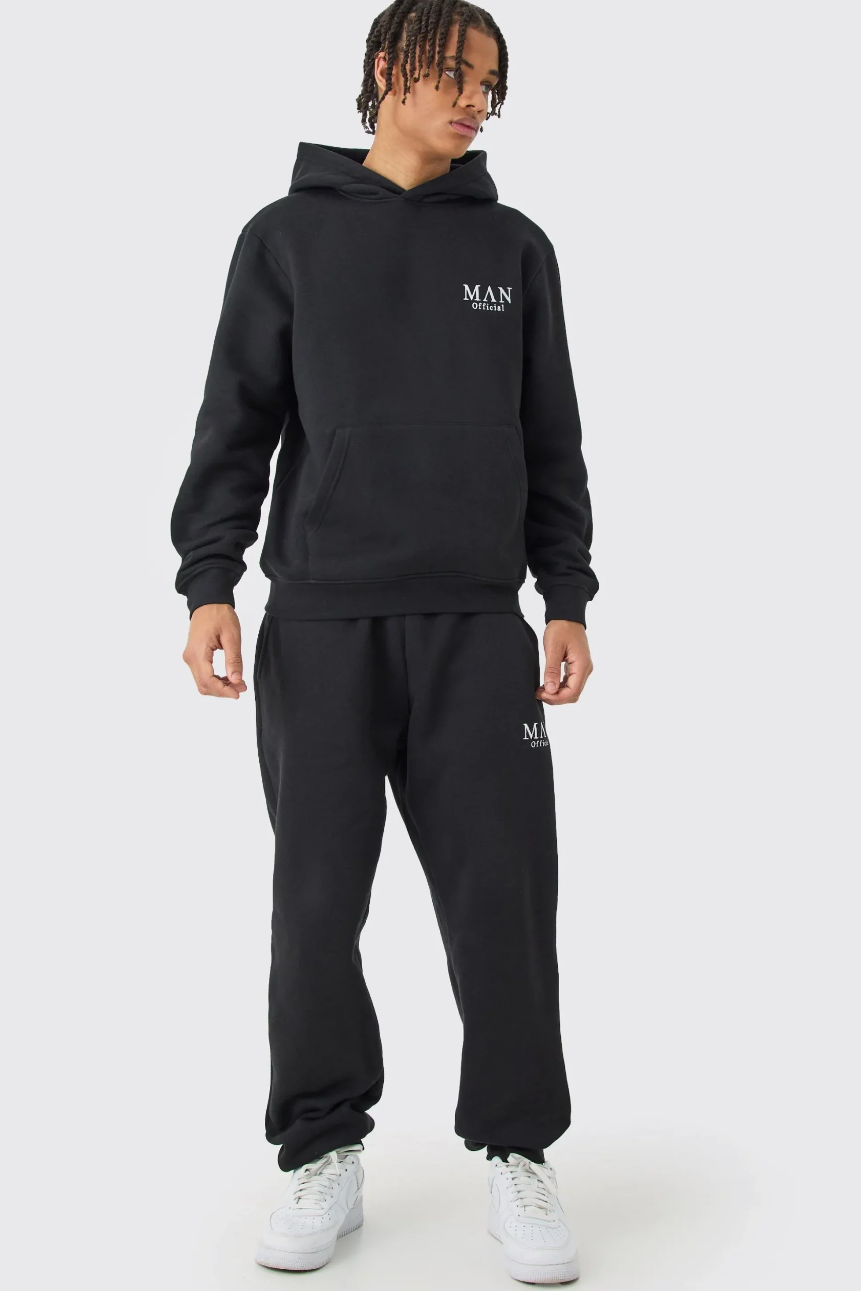 Man Basic Hooded Tracksuit | BoohooMAN UK