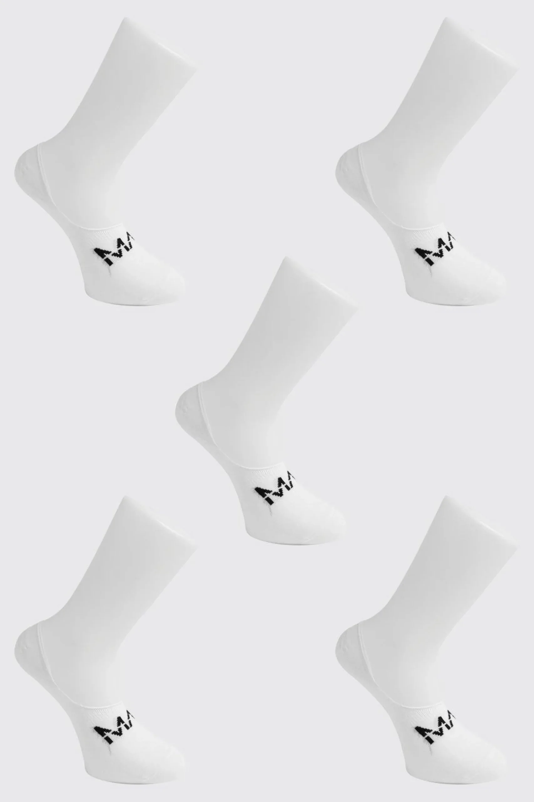 MAN Dash 5 Pack Invisible Socks | BoohooMAN UK
