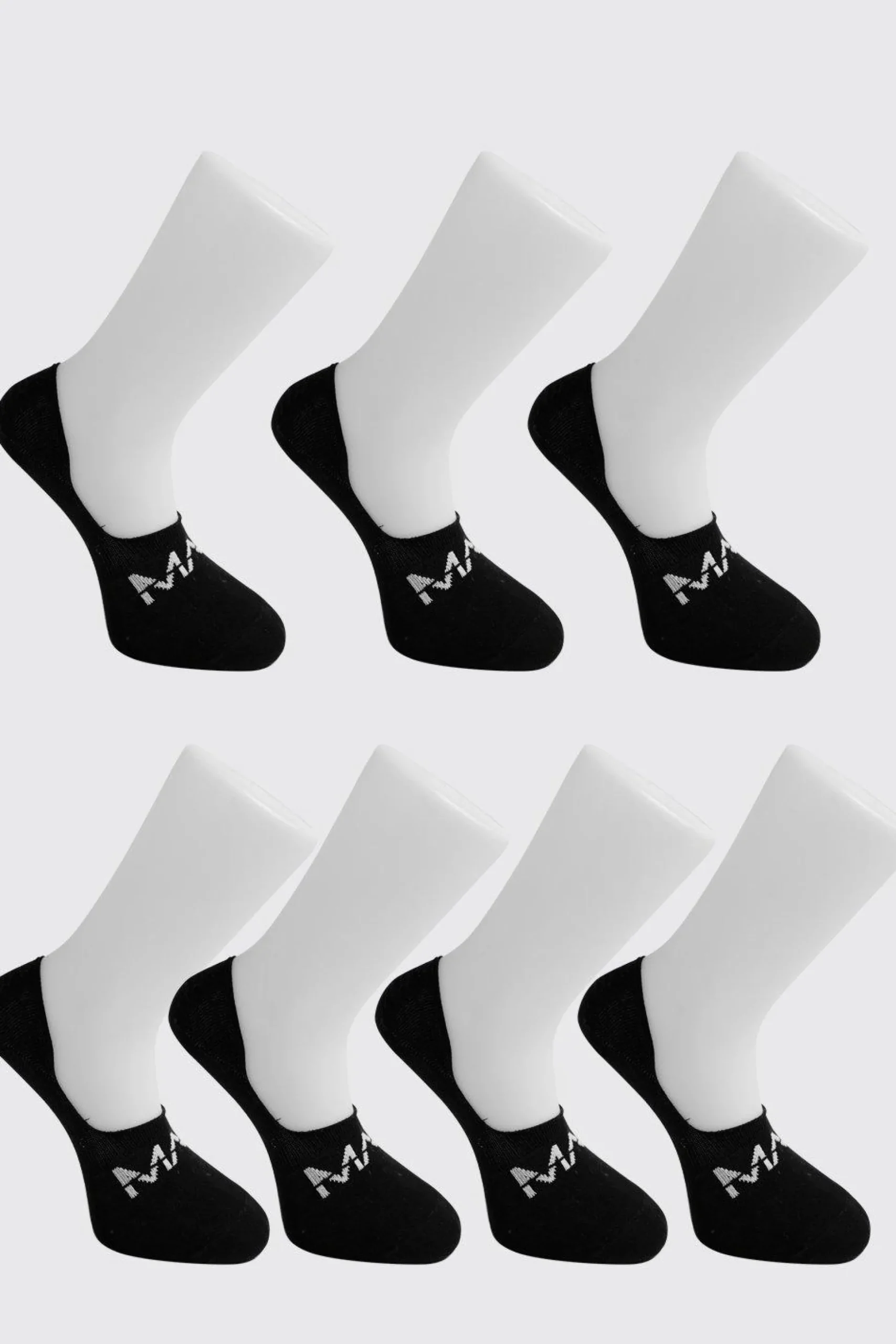 MAN Dash Invisible 7 Pack Socks | BoohooMAN UK