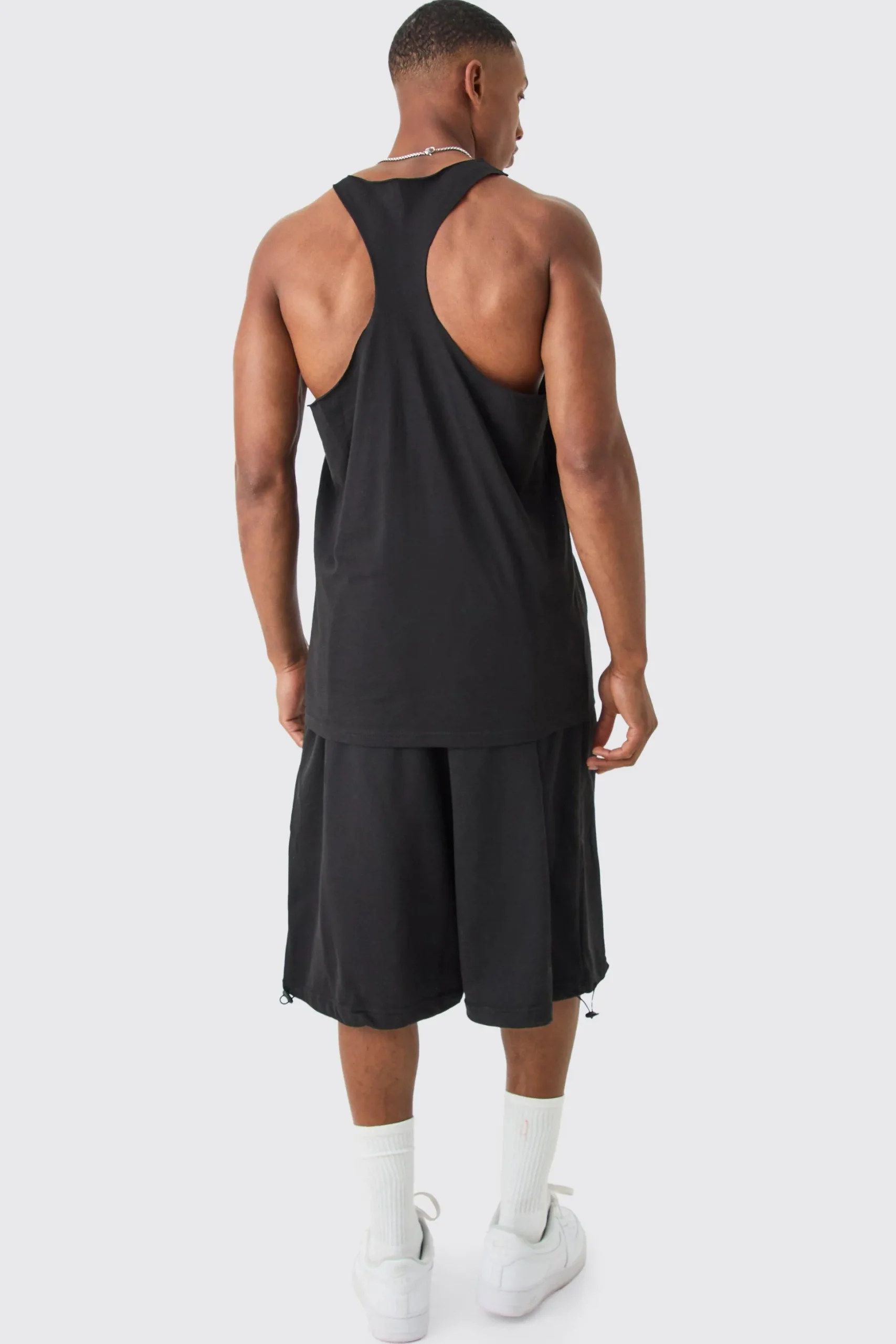 Man Dash Racer Back Basic Vest | BoohooMAN UK