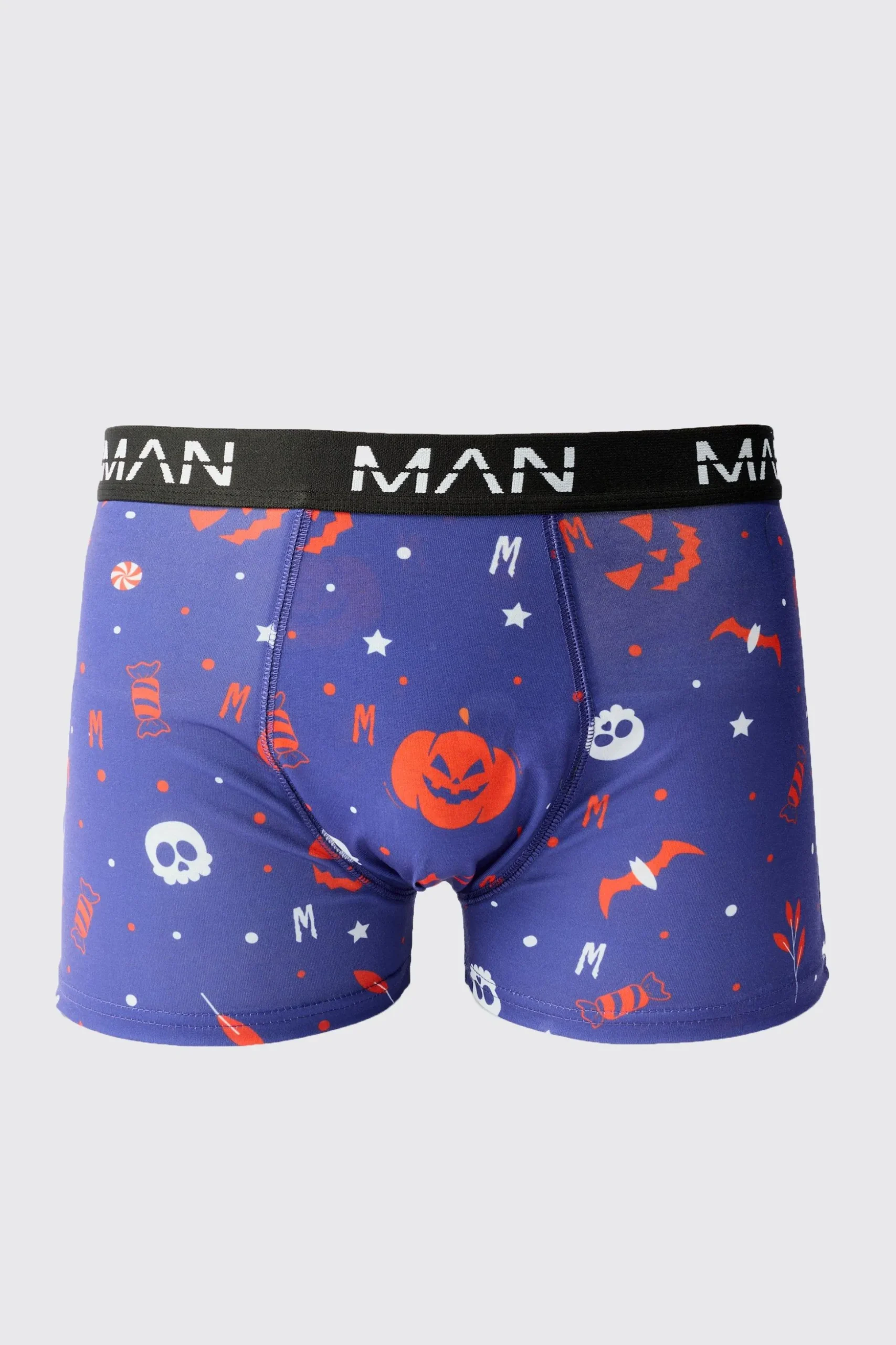 Man Halloween Printed Boxers | BoohooMAN UK
