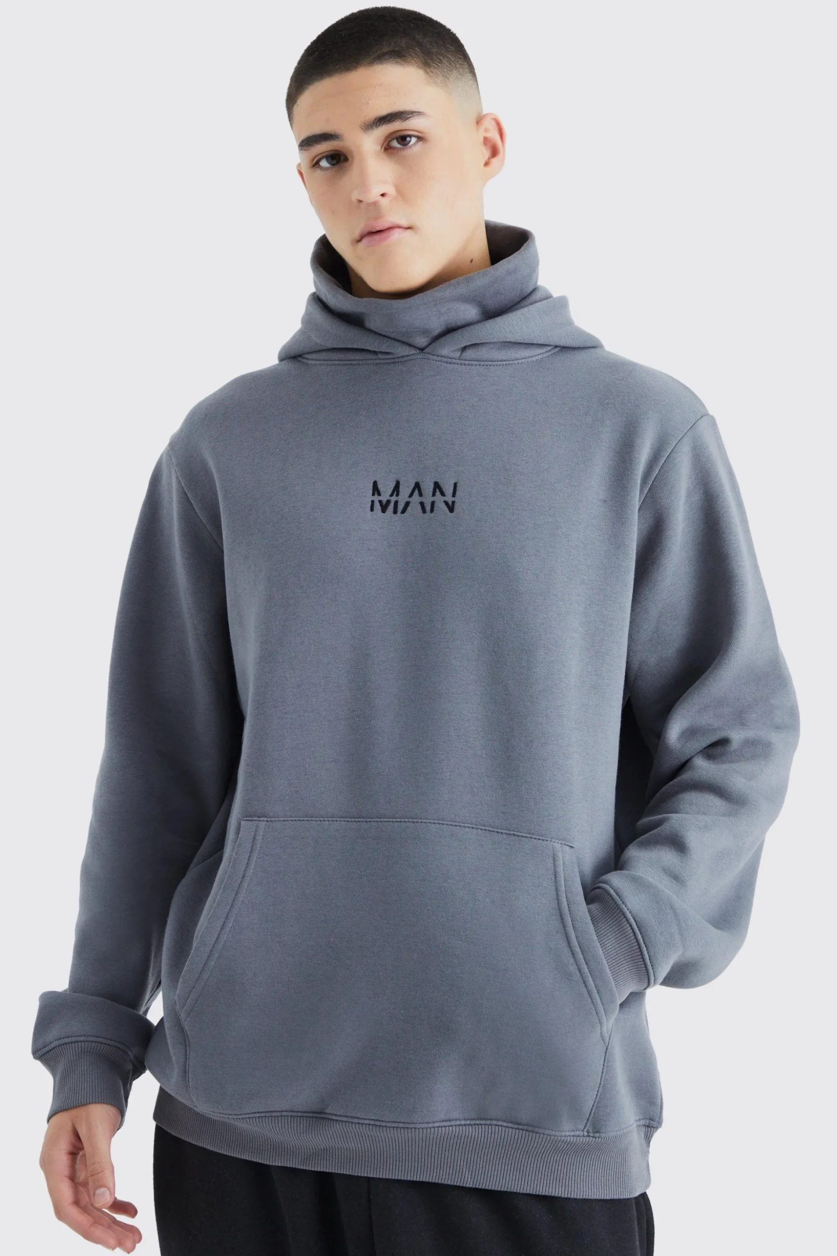 Man Official Jersey Hoodie With Snood | BoohooMAN UK