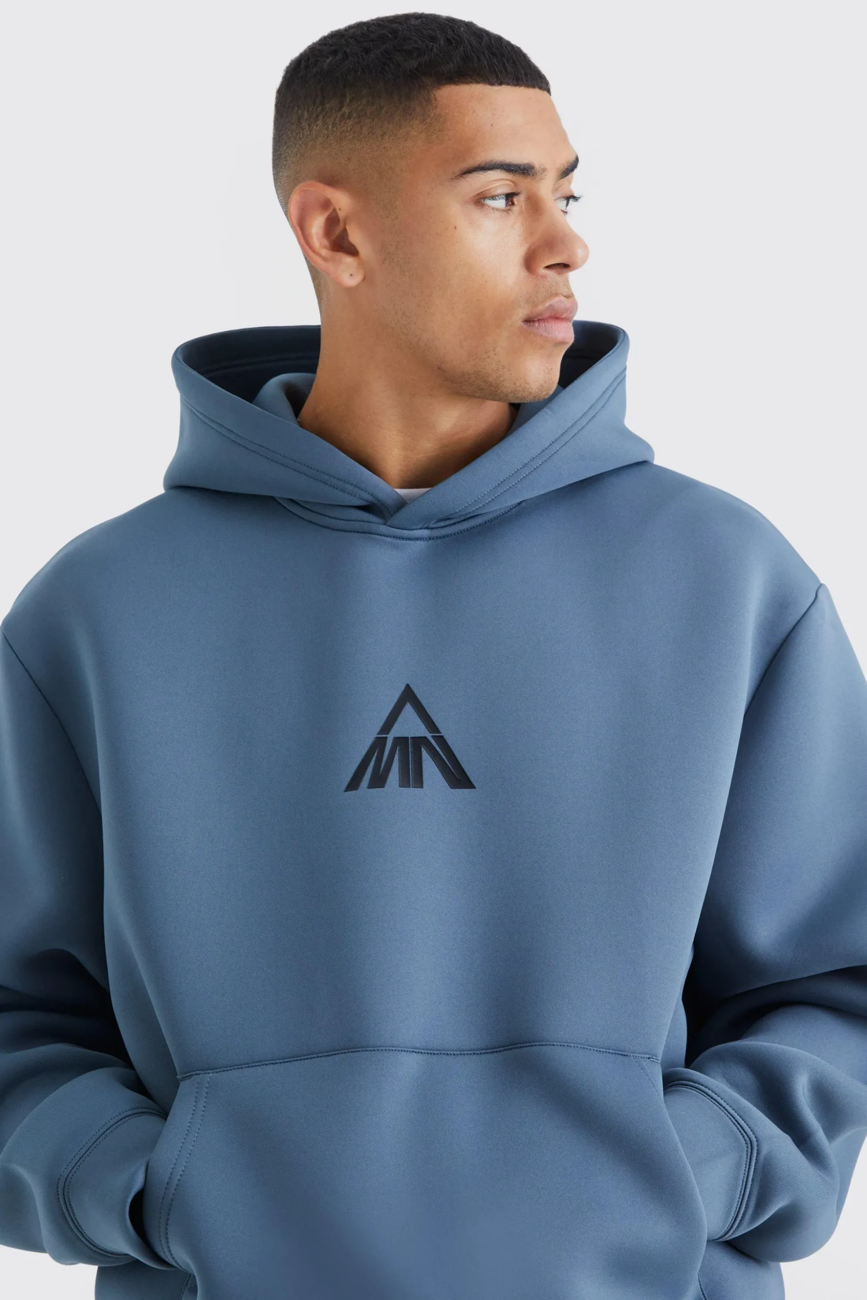Man Oversized Boxy Scuba Hoodie | BoohooMAN UK